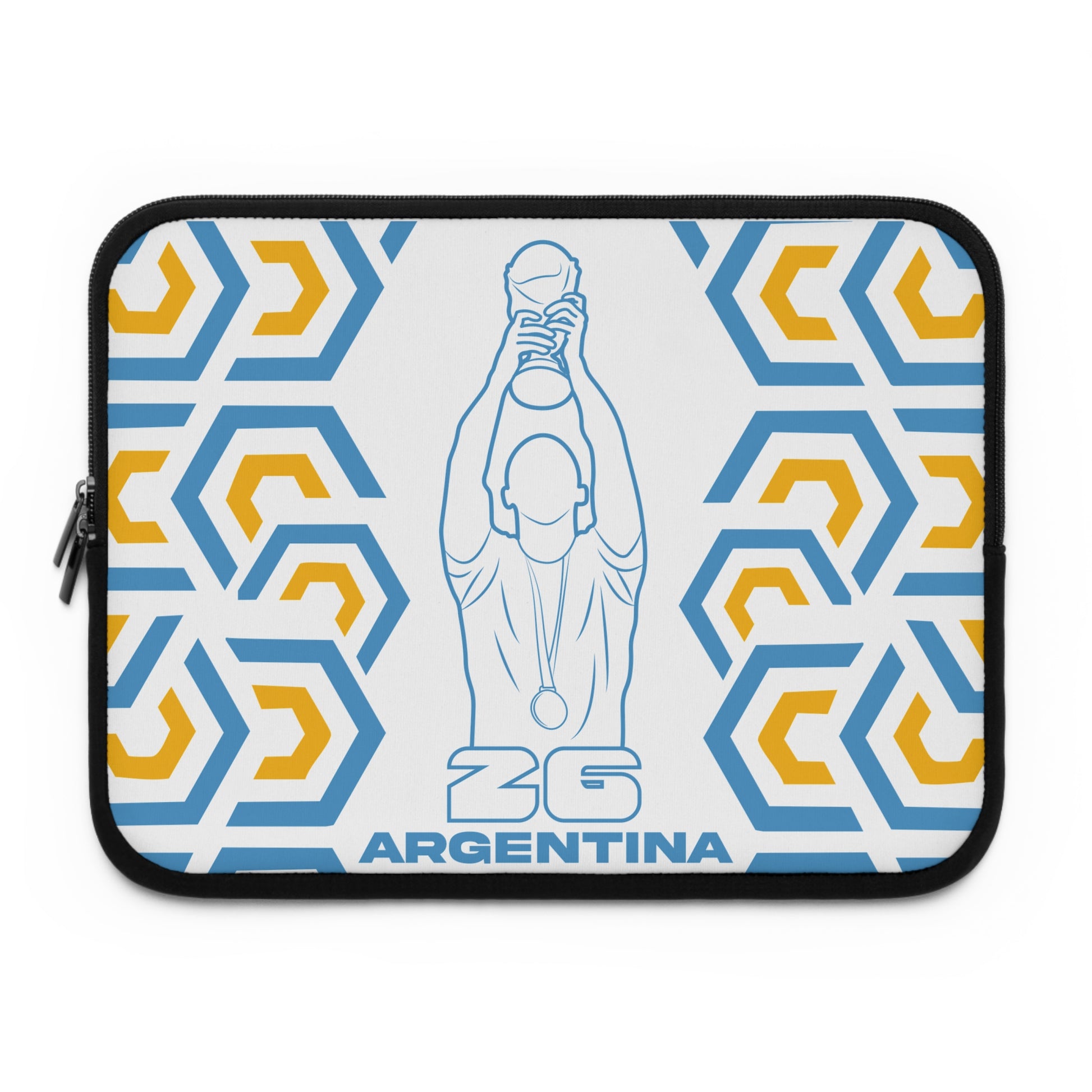 Argentina Soccer Laptop Sleeve | ZG Argentina, Sports Gift, World Cup Accessory, Modern Design, Tech Case