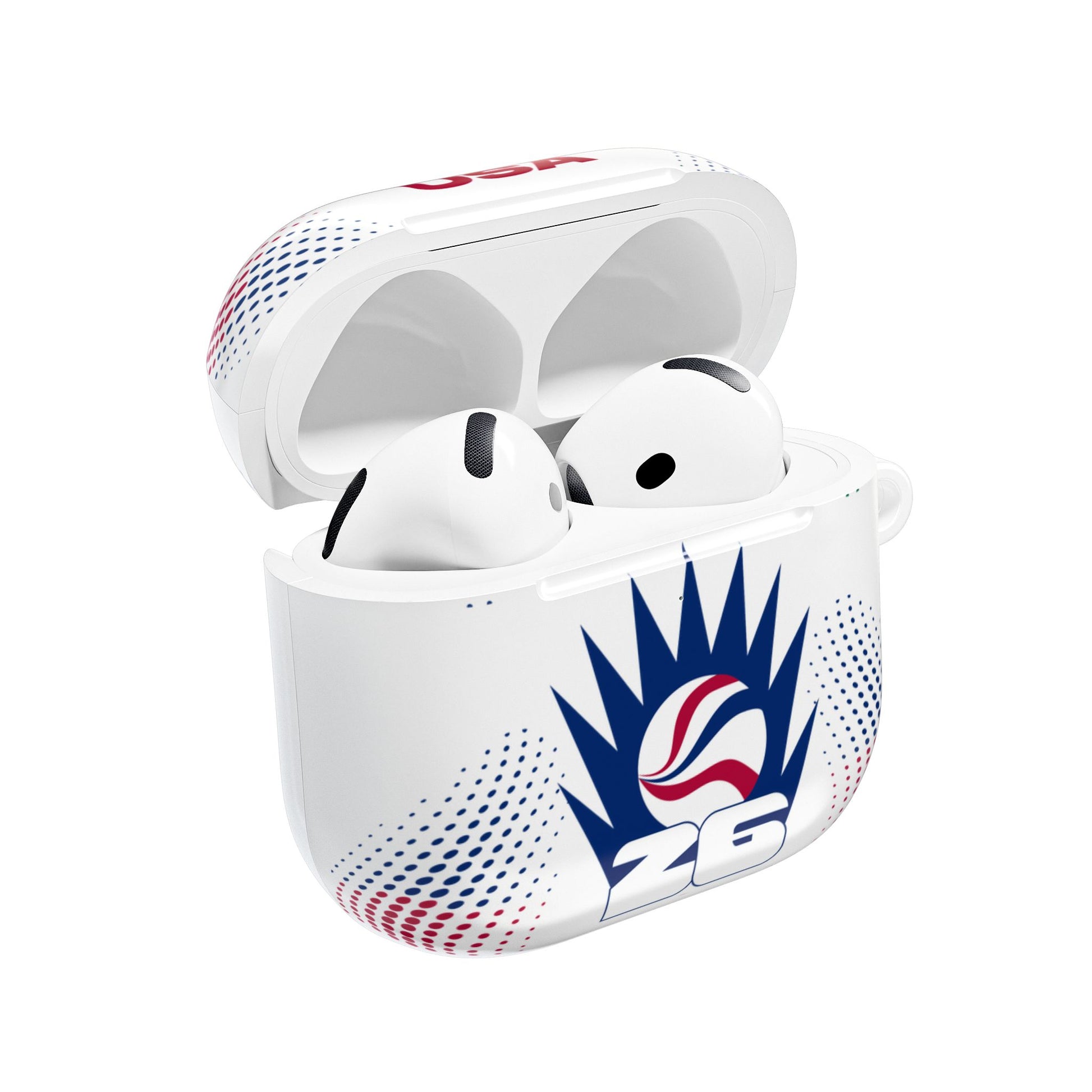 USA-themed AirPod Case, Cute Earbud Protector, Gifts for Music Lovers, Sports Fans, Fun Accessory for Holidays