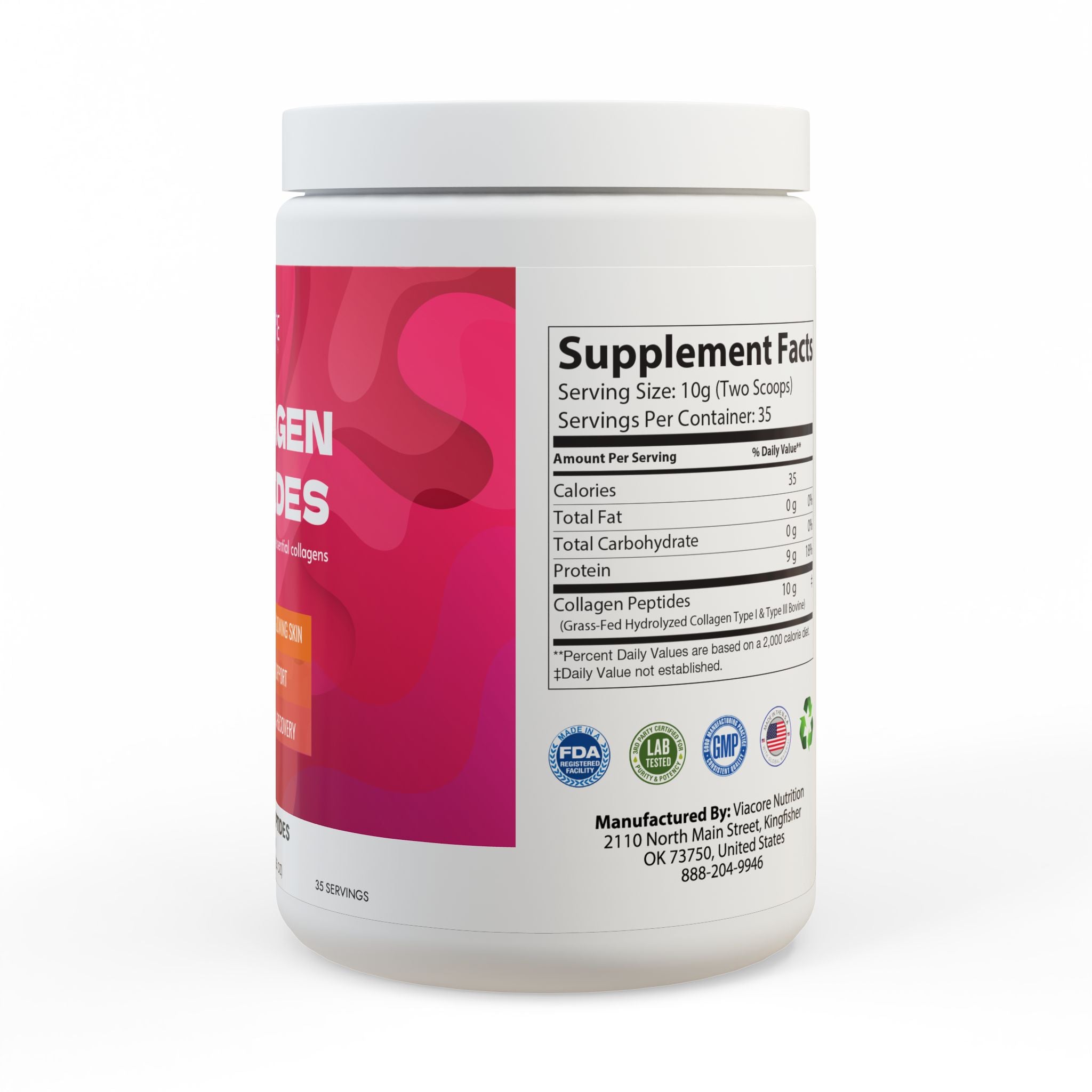 Collagen Peptides Type I & III Supplement (350g, 12.3oz)