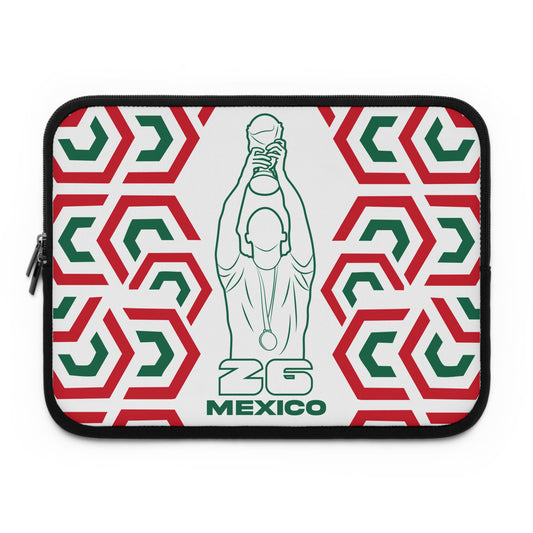 Mexico Soccer Laptop Sleeve | ZG Mexico, Sports Gift, World Cup Accessory, Modern Design, Tech Case