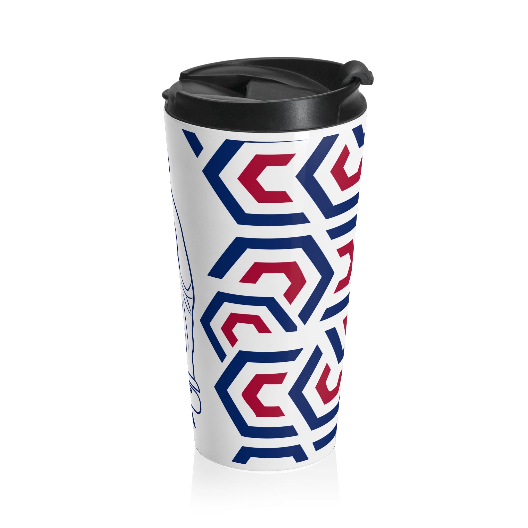 USA Festive Steel Travel Mug for Coffee Lovers, Perfect Holiday Gift,Drinkware, Ideal for Travel, Eco-Friendly Cup