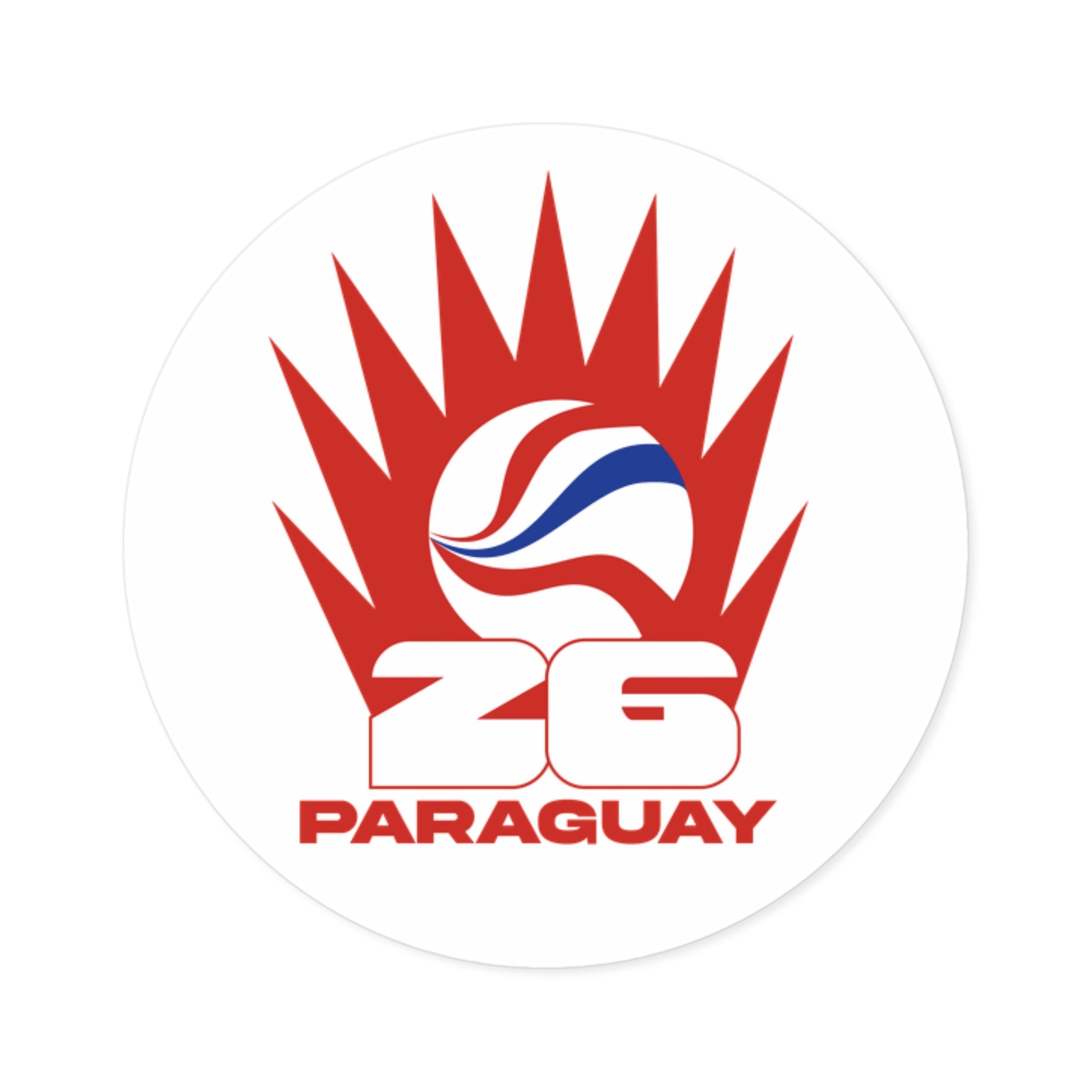 Paraguay-Soccer 2026 Fan Decal | Team Spirit Sticker