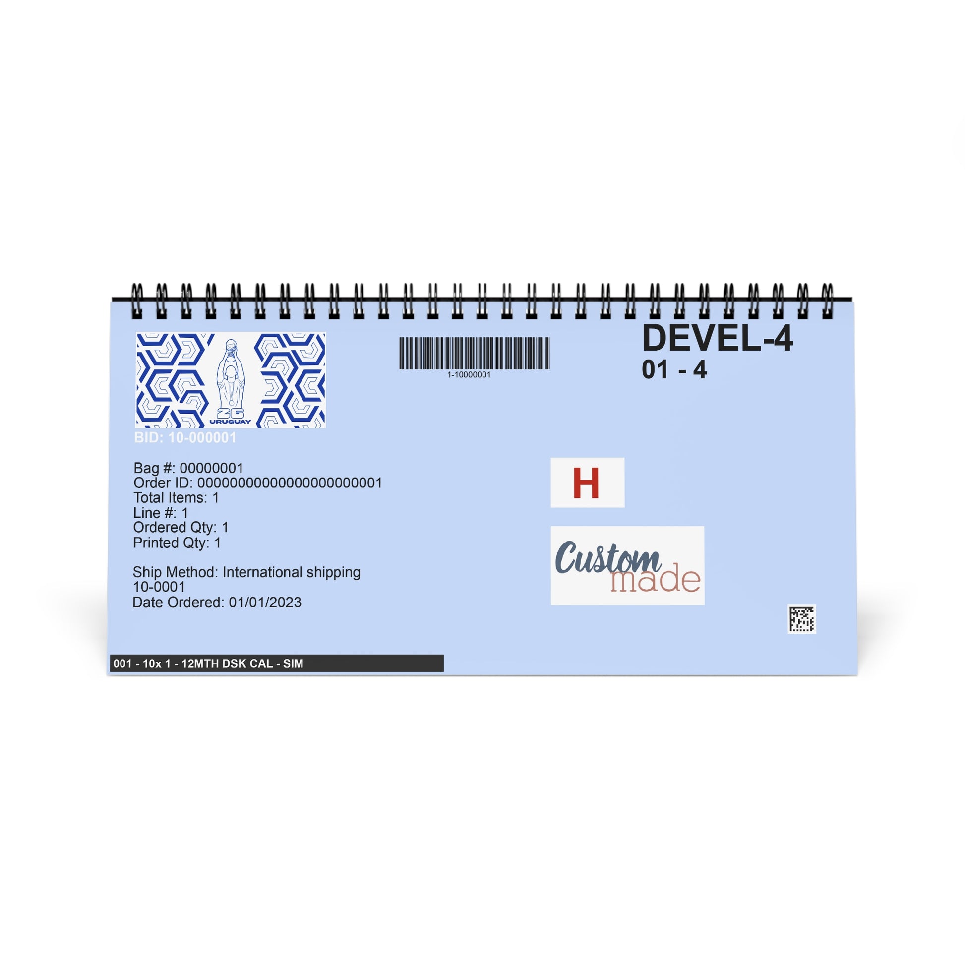 Uruguay -Desktop Calendar