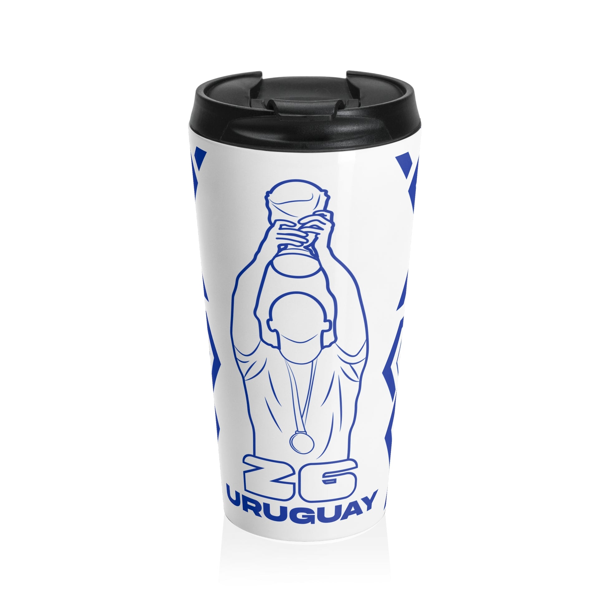 Uruguay Festive Steel Travel Mug for Coffee Lovers, Perfect Holiday Gift, Drinkware, Ideal for Travel, Eco-Friendly Cup