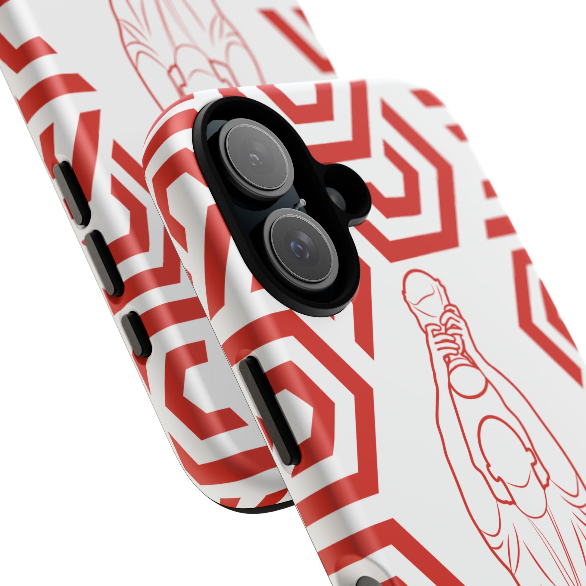 Canada Flag Phone Case, Tough Phone Cover, Patriotic Gift, Unique Mobile Accessory, Holiday Red and Green Design