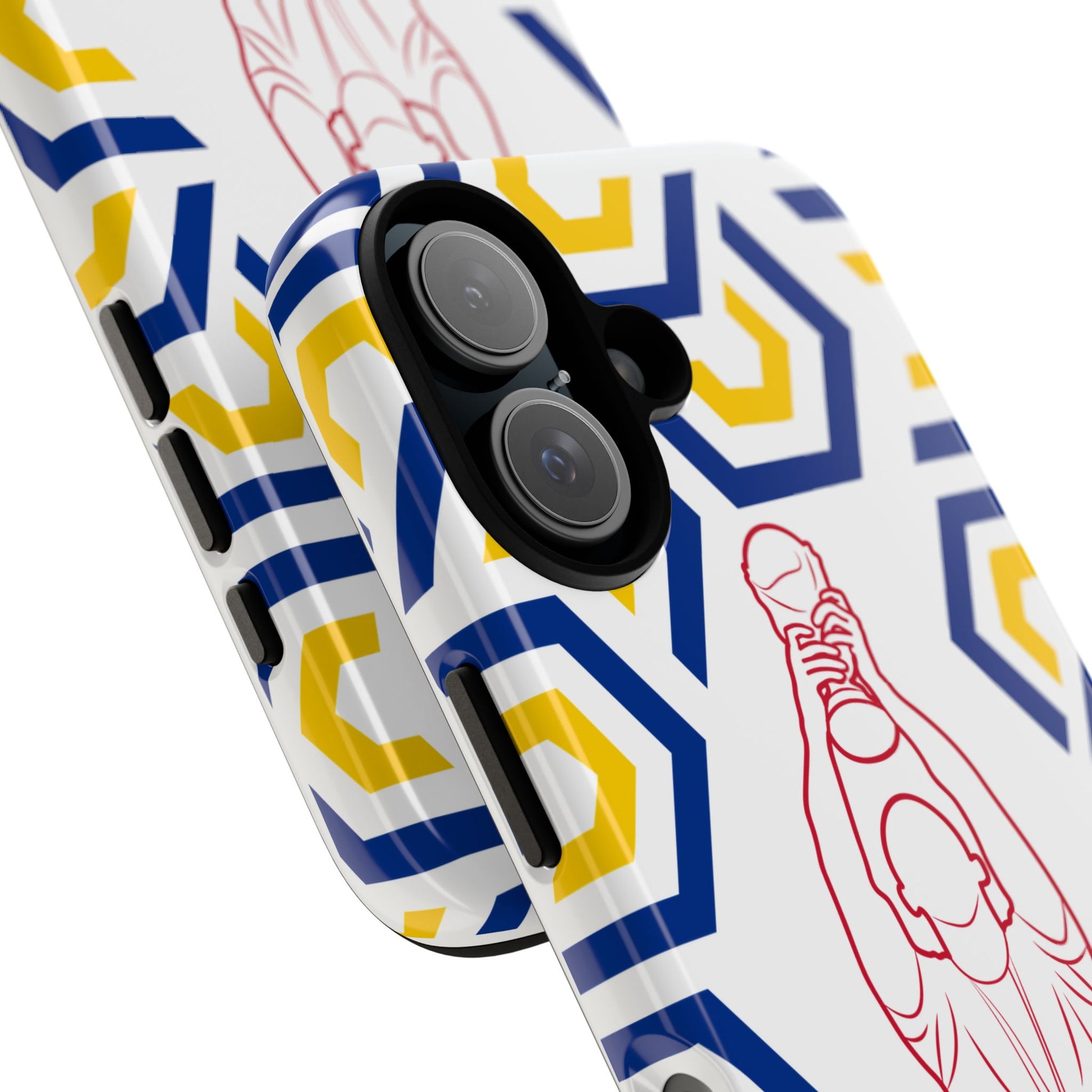 Colombia Flag Phone Case, Tough Phone Cover, Patriotic Gift, Unique Mobile Accessory, Holiday Red and Green Design