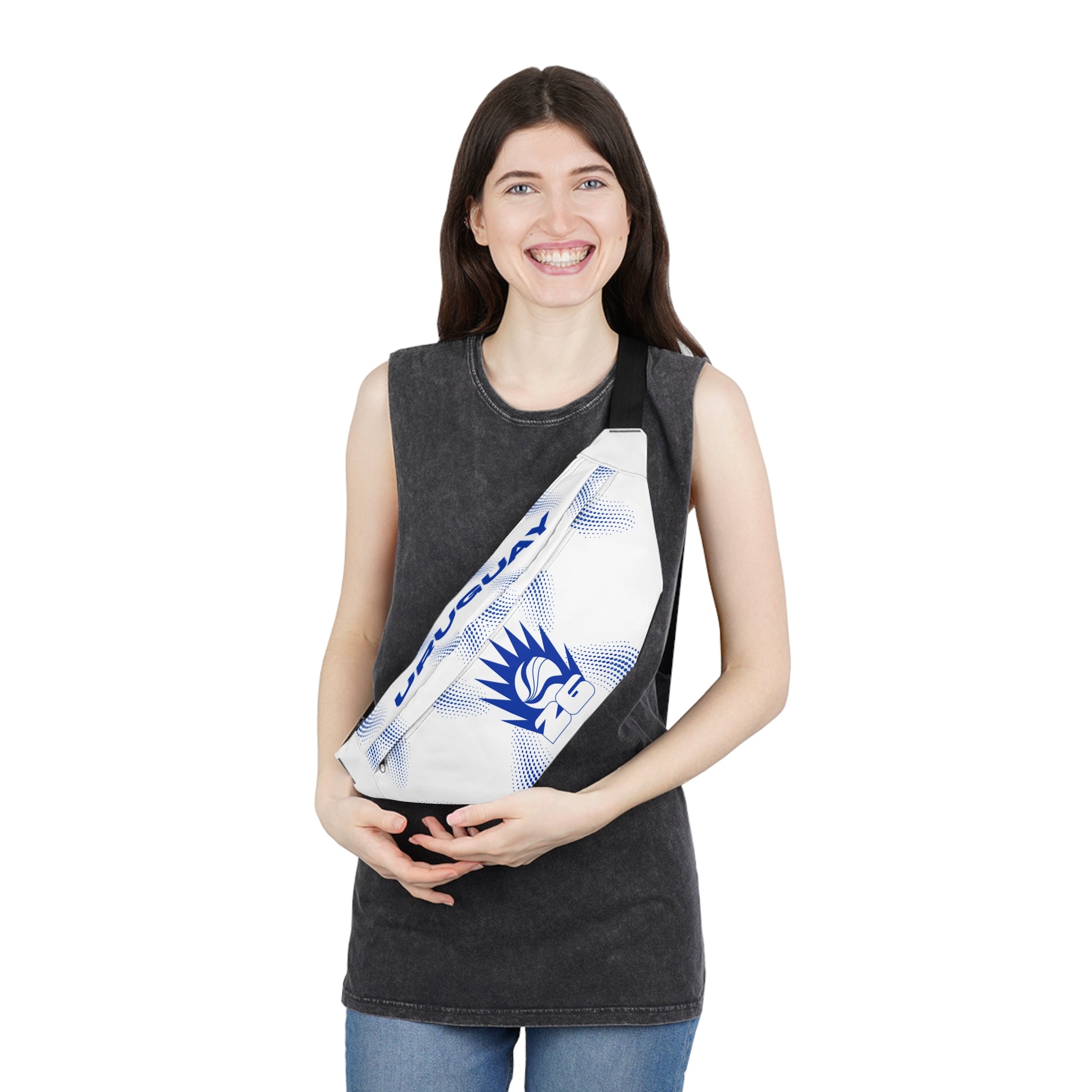 Uruguay- Stylish Large Fanny Pack for Everyday Use, Travel Accessory, Sporty Bag, Festival Essentials, Unisex Hip Pack