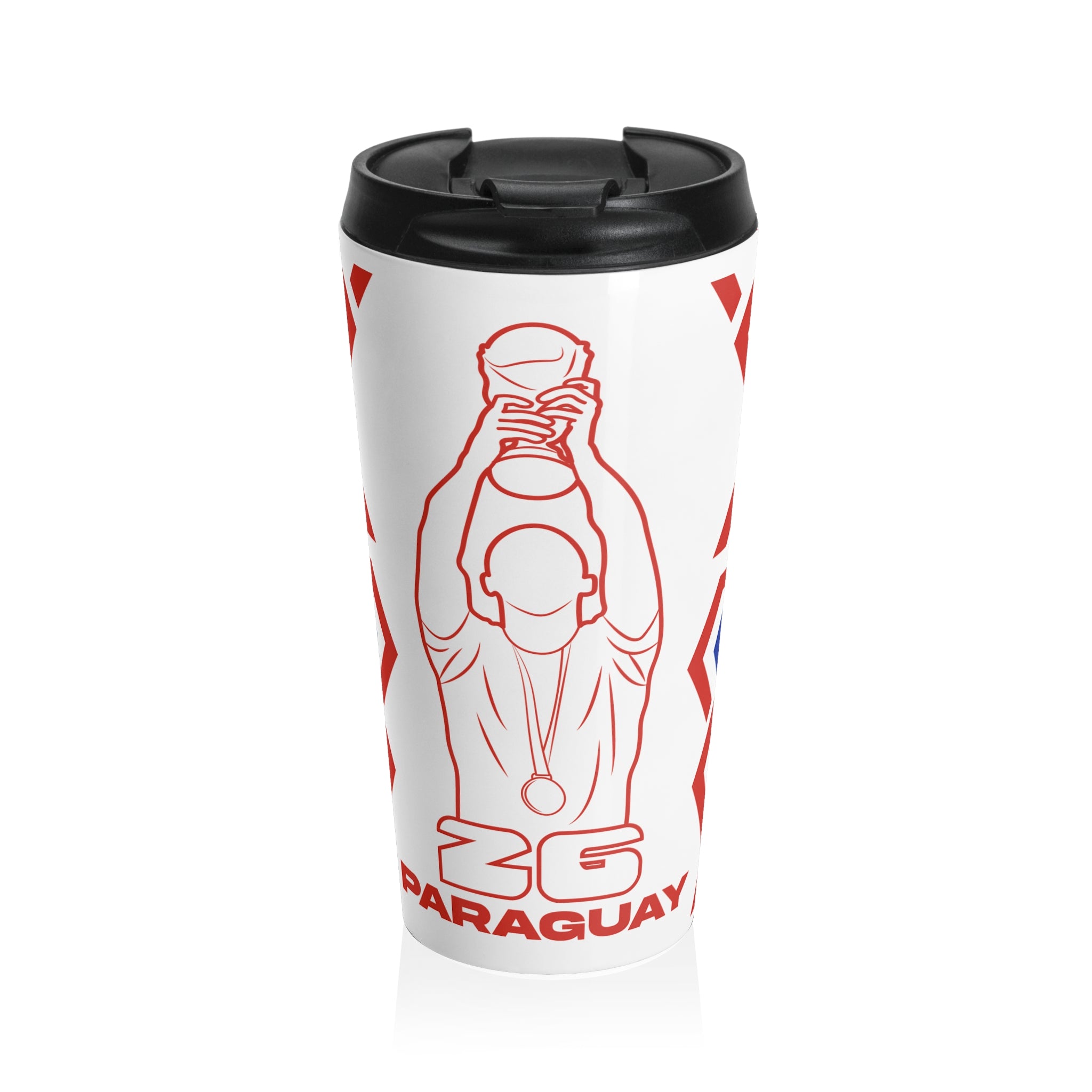 Paraguay Festive Steel Travel Mug for Coffee Lovers, Perfect Holiday Gift, Drinkware, Ideal for Travel, Eco-Friendly Cup