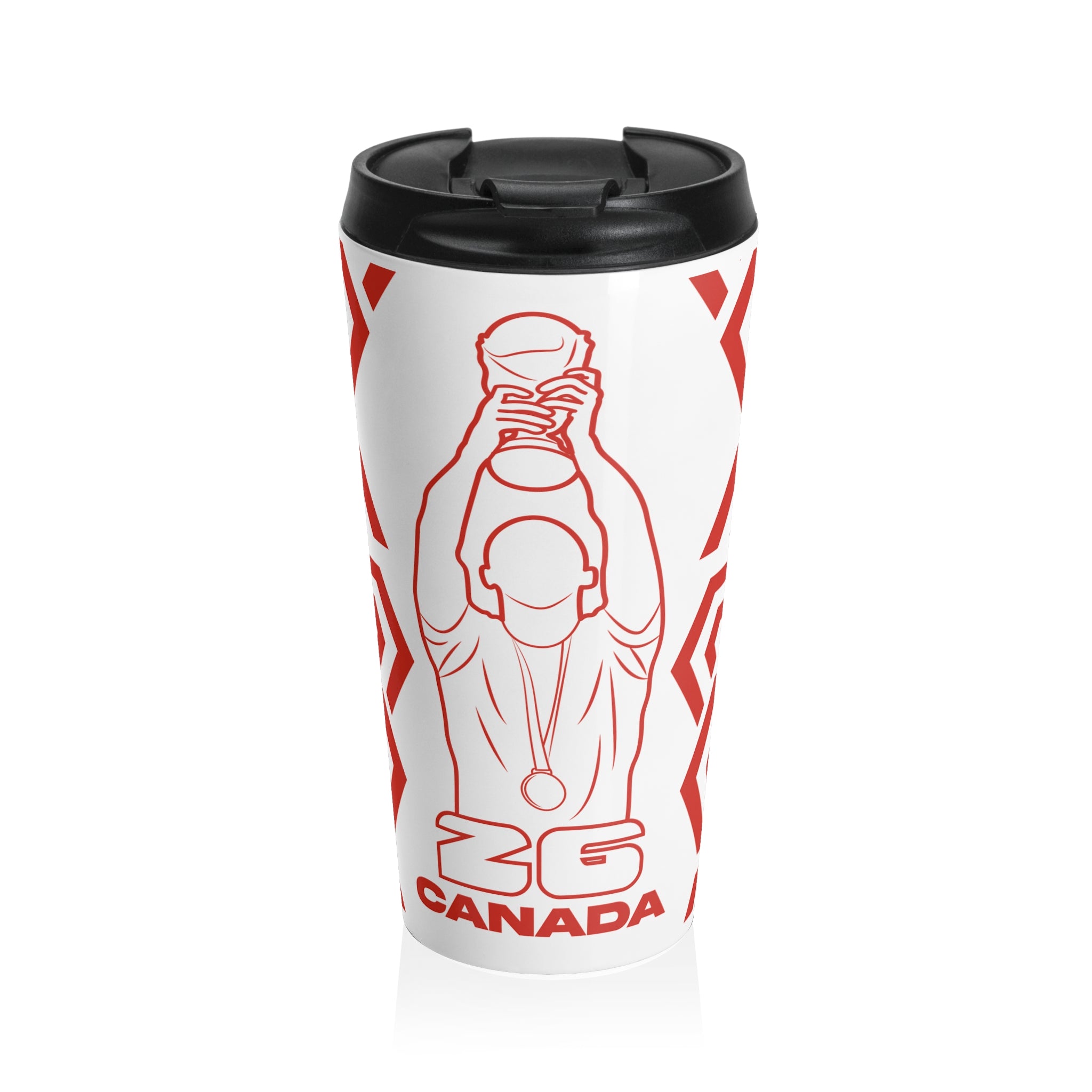 Canada Festive Steel Travel Mug for Coffee Lovers, Perfect Holiday Gift, Drinkware, Ideal for Travel, Eco-Friendly Cup