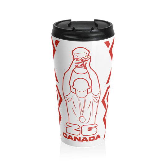 Canada Festive Steel Travel Mug for Coffee Lovers, Perfect Holiday Gift, Drinkware, Ideal for Travel, Eco-Friendly Cup