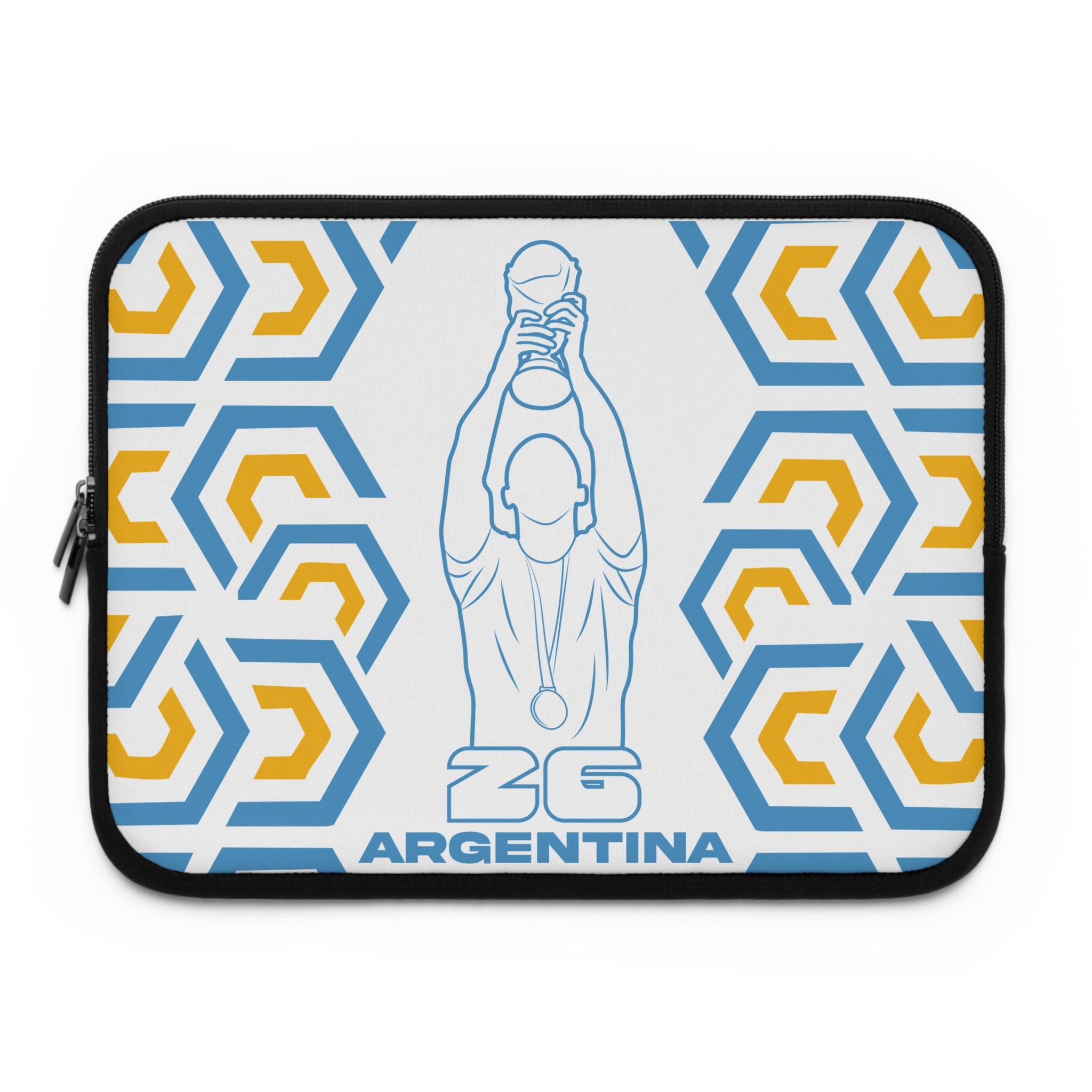 Argentina Soccer Laptop Sleeve | ZG Argentina, Sports Gift, World Cup Accessory, Modern Design, Tech Case