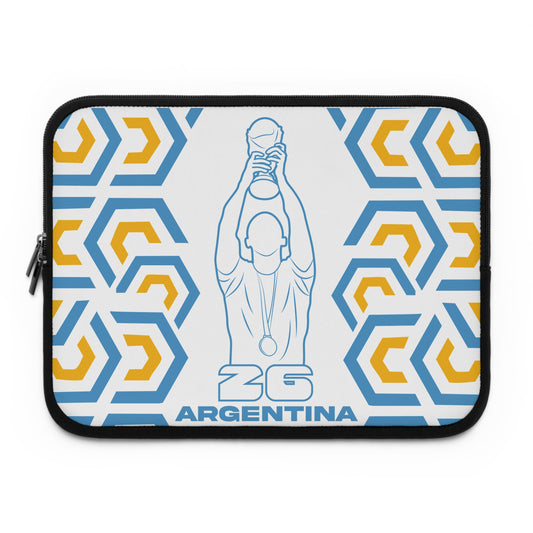 Argentina Soccer Laptop Sleeve | ZG Argentina, Sports Gift, World Cup Accessory, Modern Design, Tech Case
