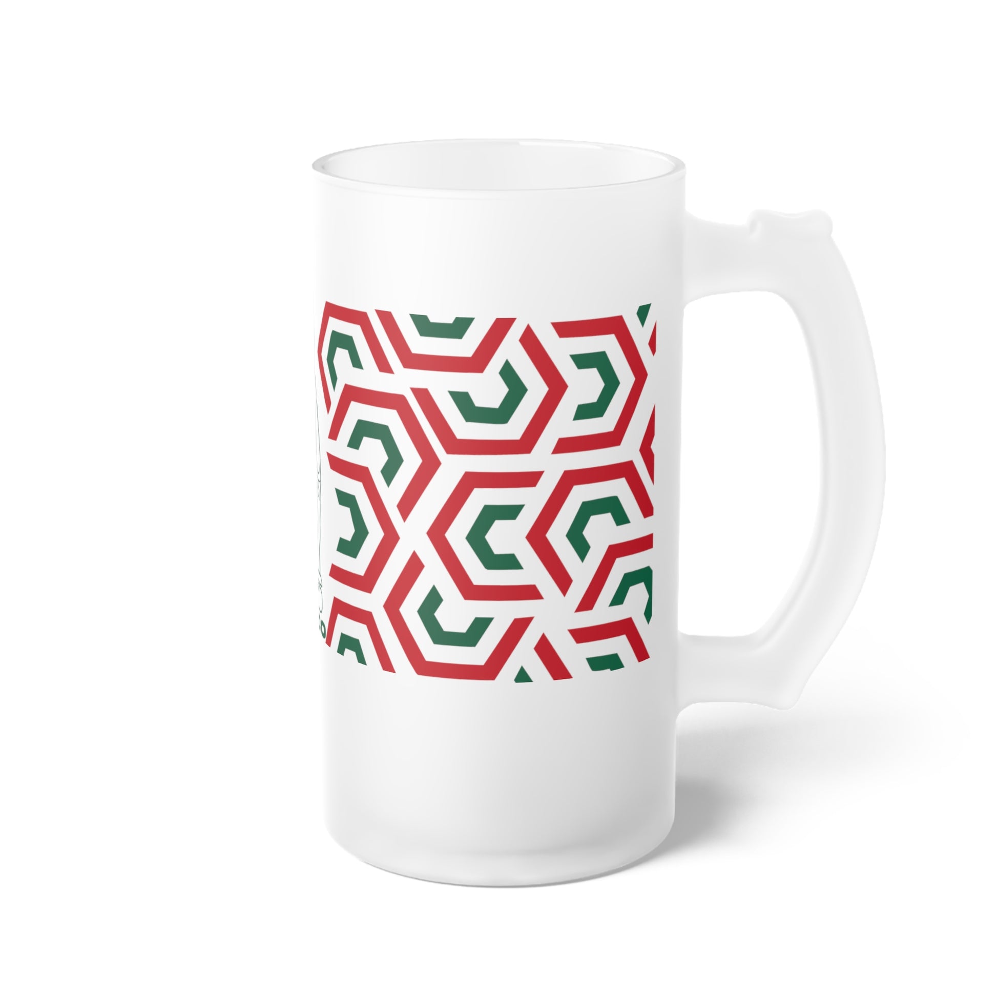 Mexico-Inspired Frosted Glass Beer Mug for Celebrations, Personalized Gift for Friends, Partyware, Unique Home Bar Decor, Ideal for [...]