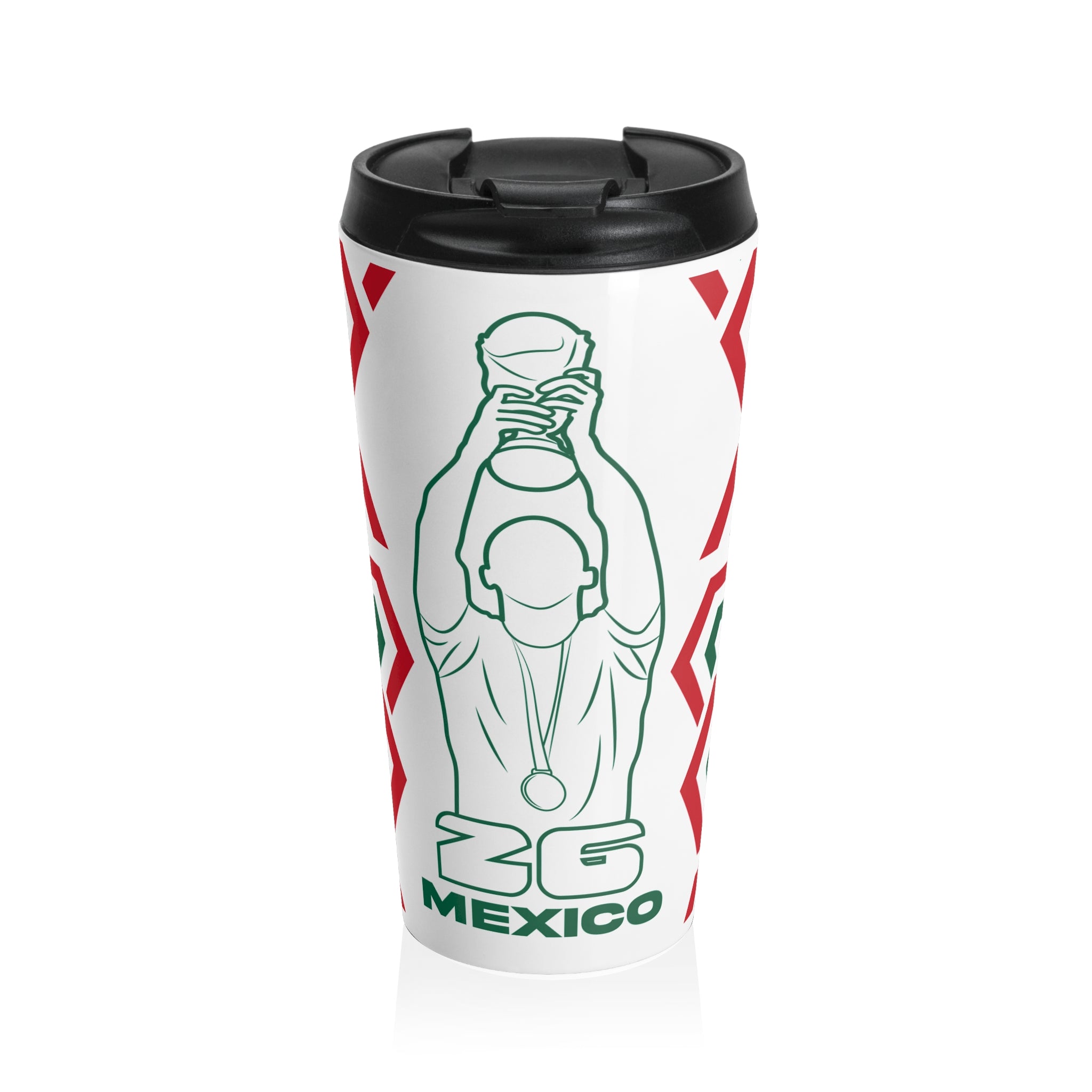 Mexico Festive Steel Travel Mug for Coffee Lovers, Perfect Holiday Gift, Mexican Culture Inspired Drinkware, Ideal for Travel, Eco-Friendly Cup