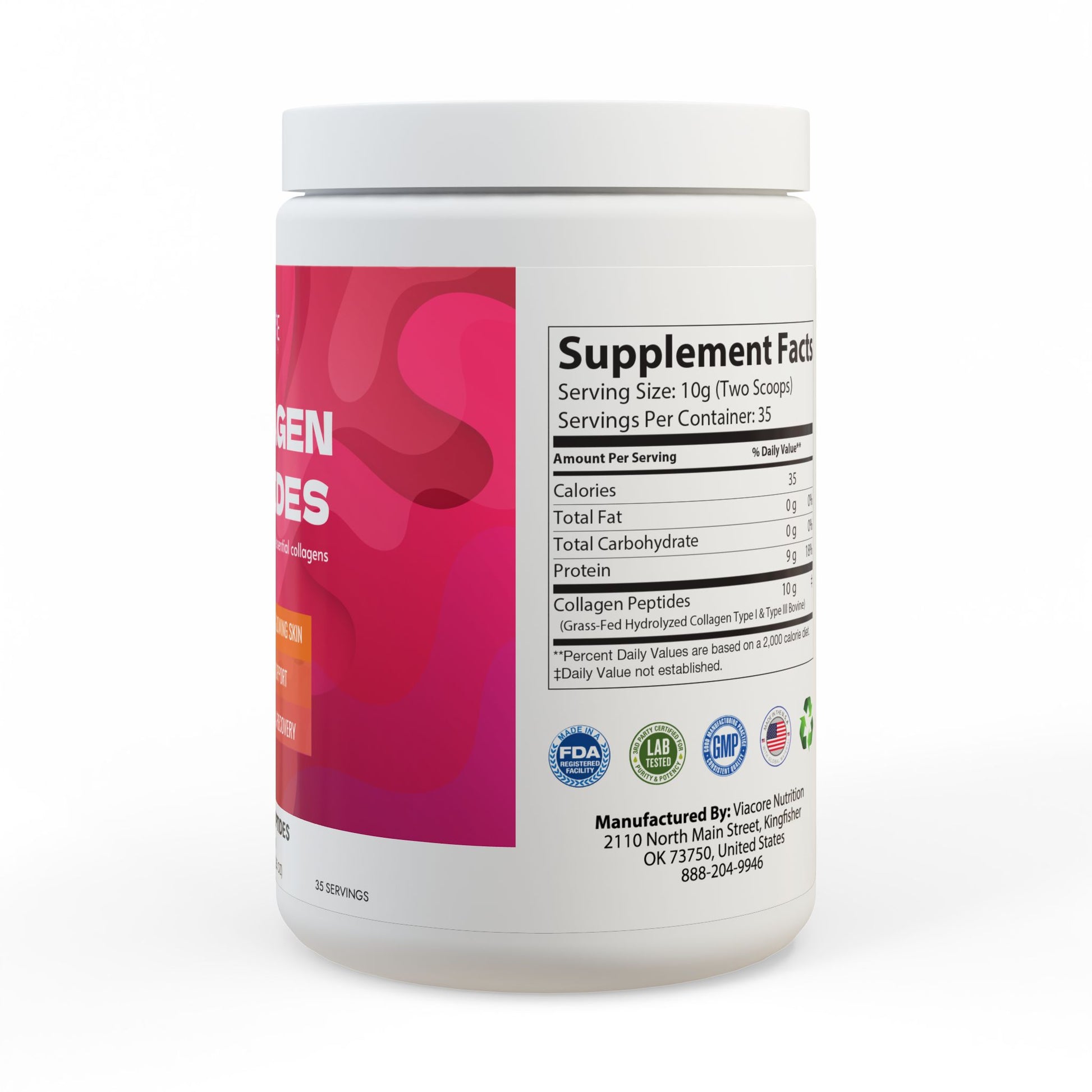 Collagen Peptides Type I & III Supplement (350g, 12.3oz)