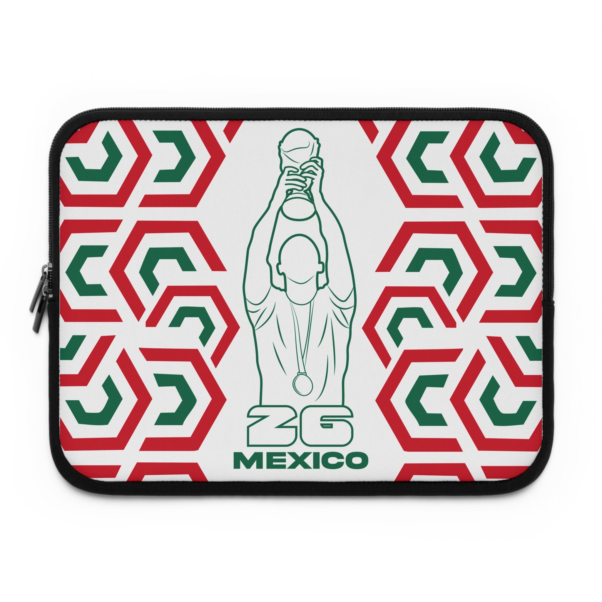 Mexico Soccer Laptop Sleeve | ZG Mexico, Sports Gift, World Cup Accessory, Modern Design, Tech Case