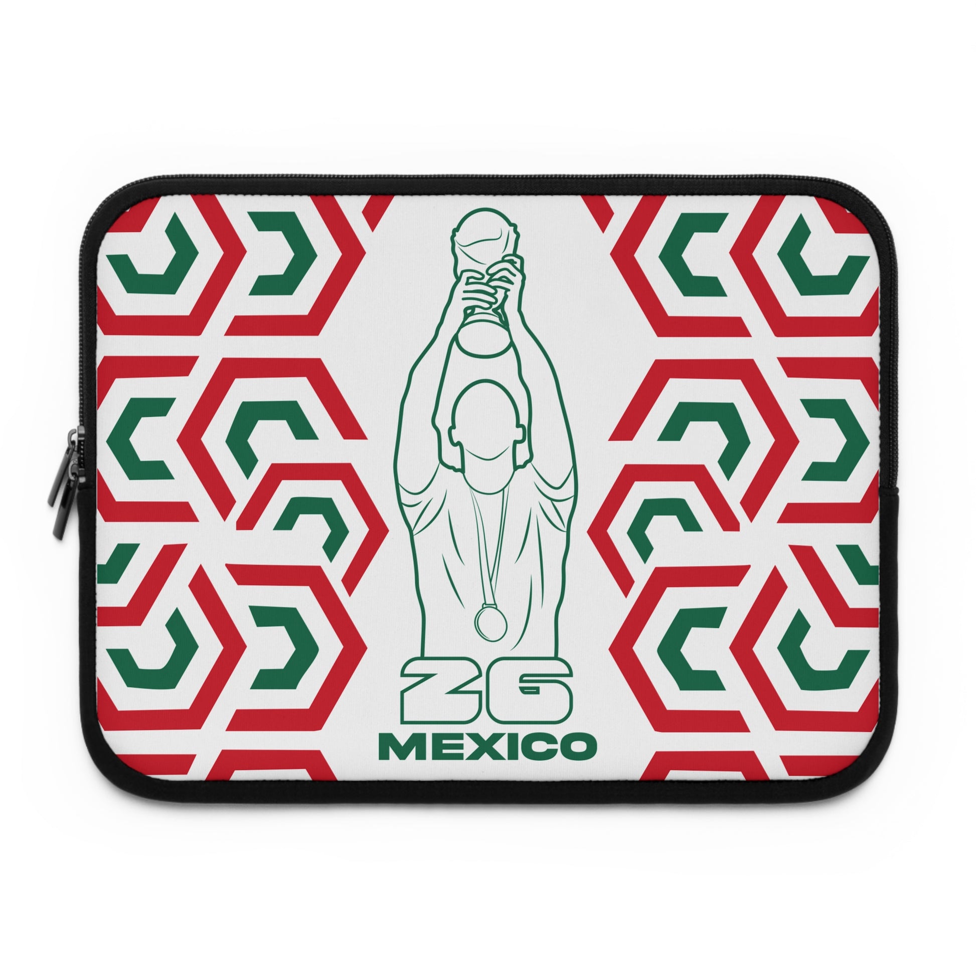 Mexico Soccer Laptop Sleeve | ZG Mexico, Sports Gift, World Cup Accessory, Modern Design, Tech Case
