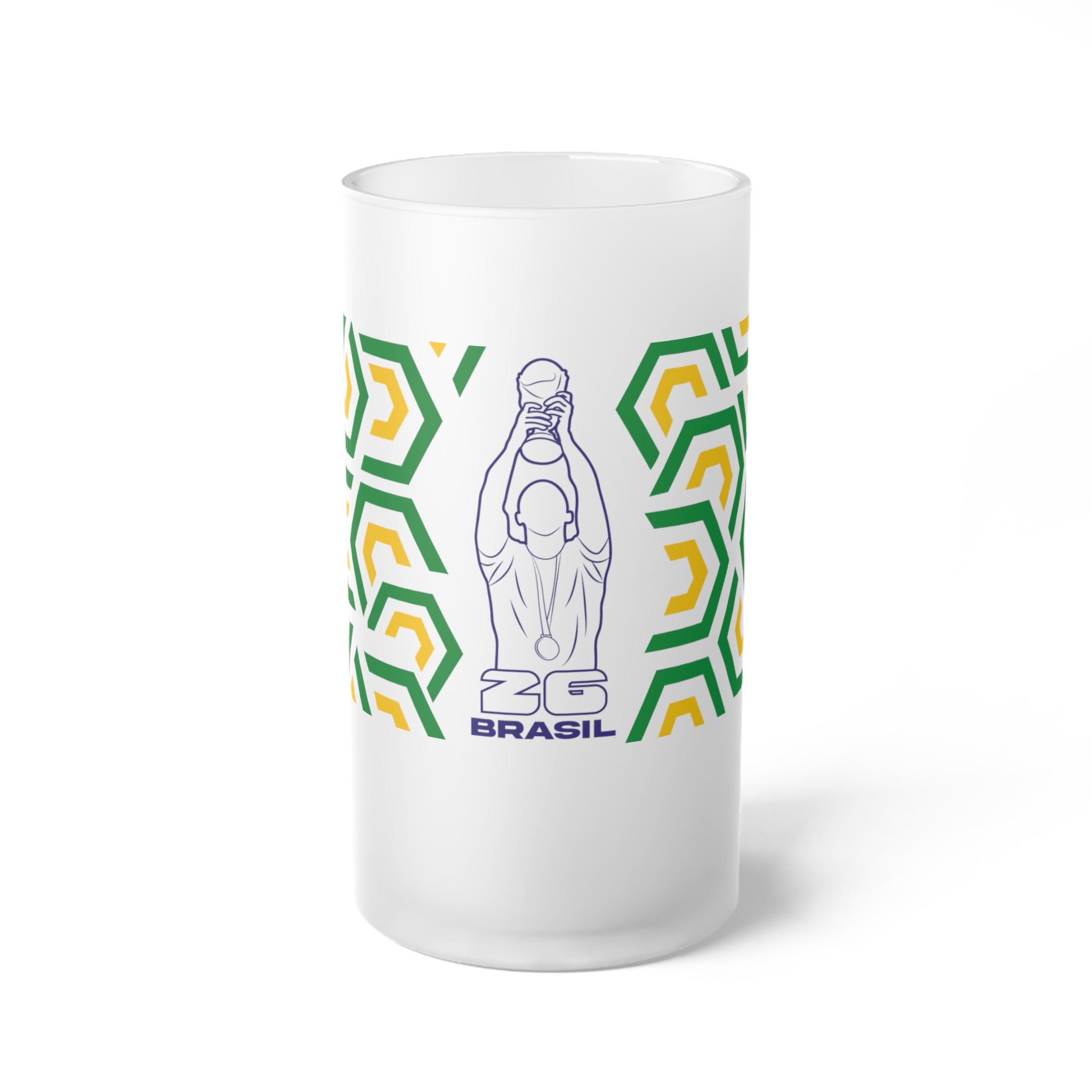 Brasil- Inspired Frosted Glass Beer Mug for Celebrations, Personalized Gift for Friends, Partyware, Unique Home Bar Decor, Ideal for [...]