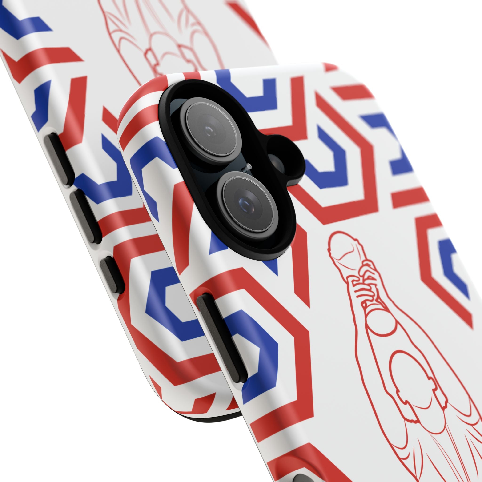 Paraguay Flag Phone Case, Tough Phone Cover, Patriotic Gift, Unique Mobile Accessory, Holiday Red and Green Design