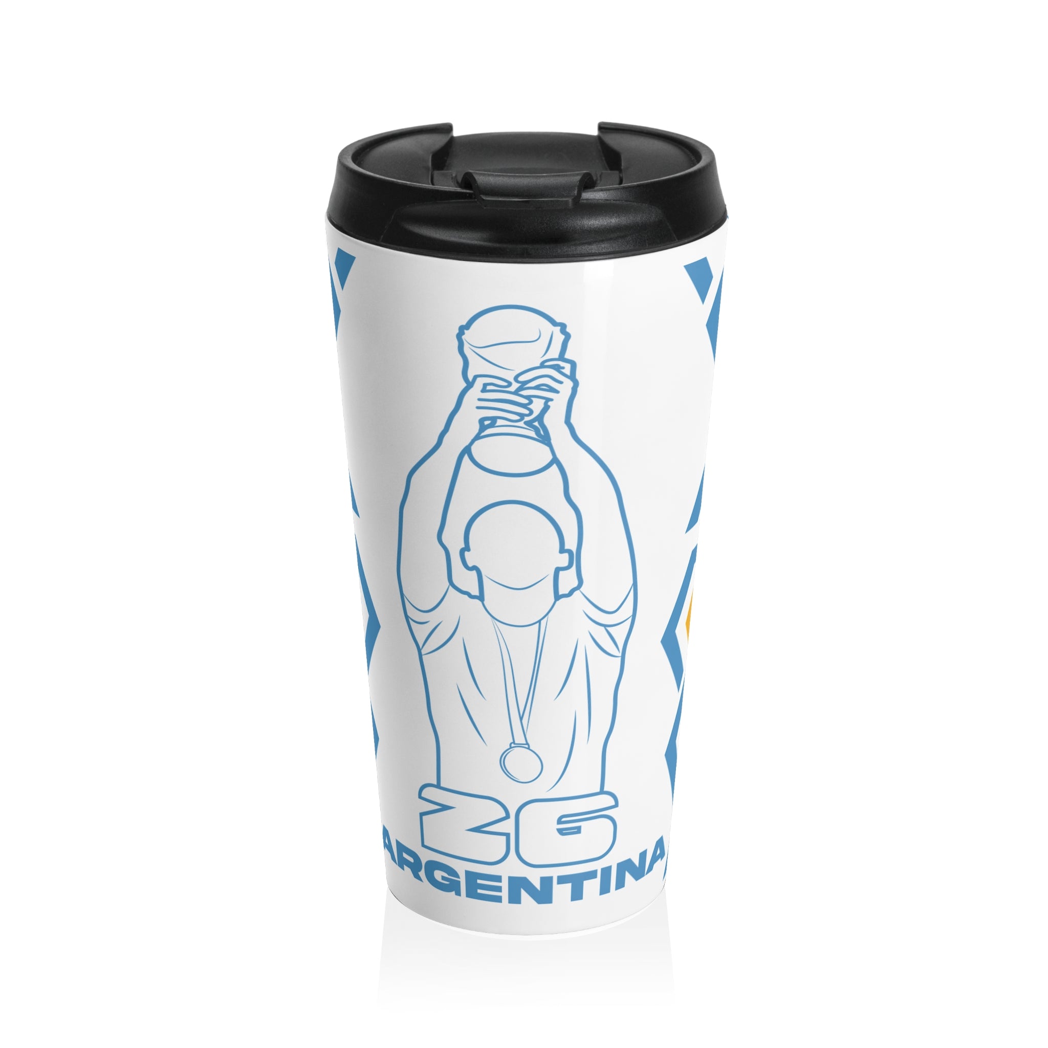 Argentina Festive Steel Travel Mug for Coffee Lovers, Perfect Holiday Gift, Drinkware, Ideal for Travel, Eco-Friendly Cup