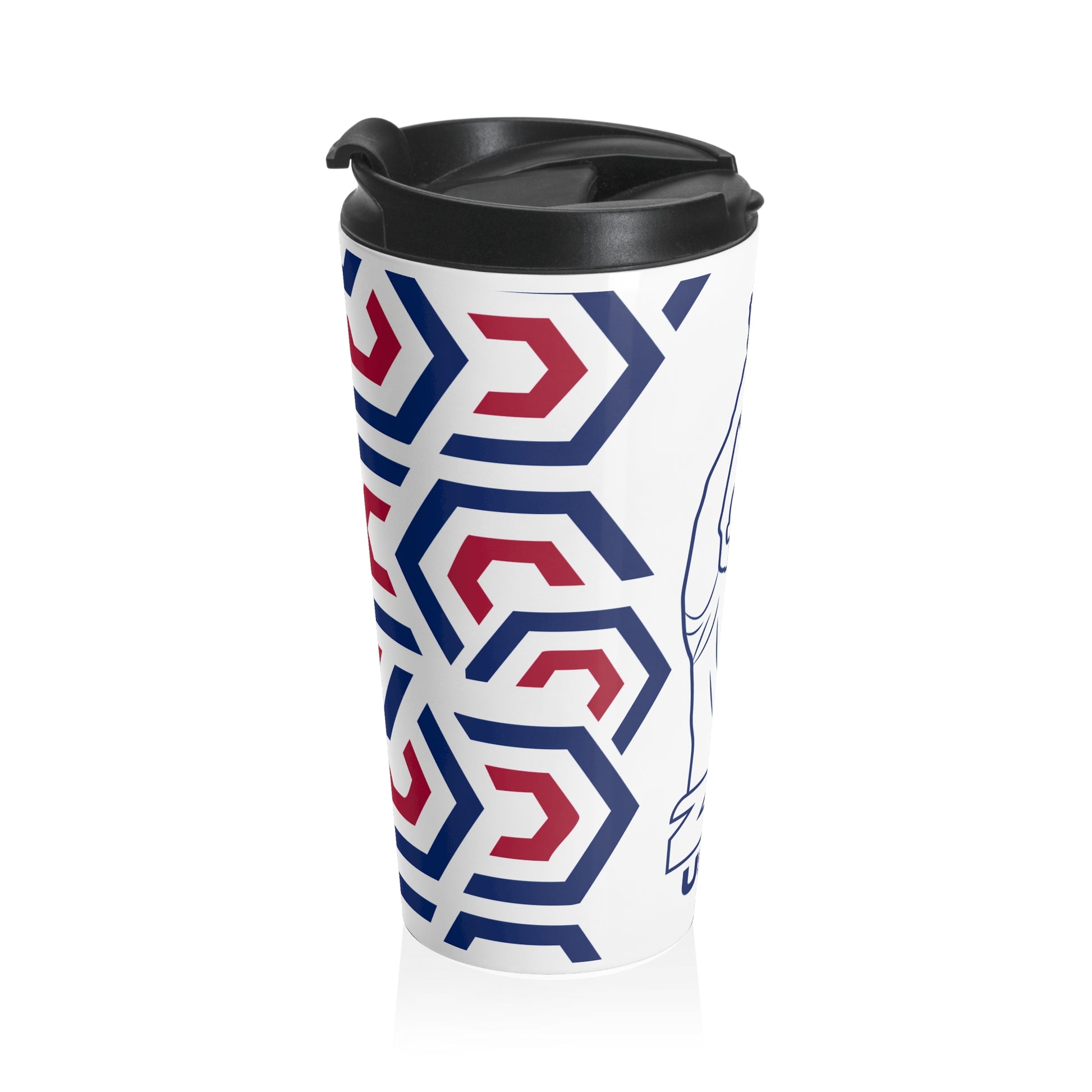 USA Festive Steel Travel Mug for Coffee Lovers, Perfect Holiday Gift,Drinkware, Ideal for Travel, Eco-Friendly Cup