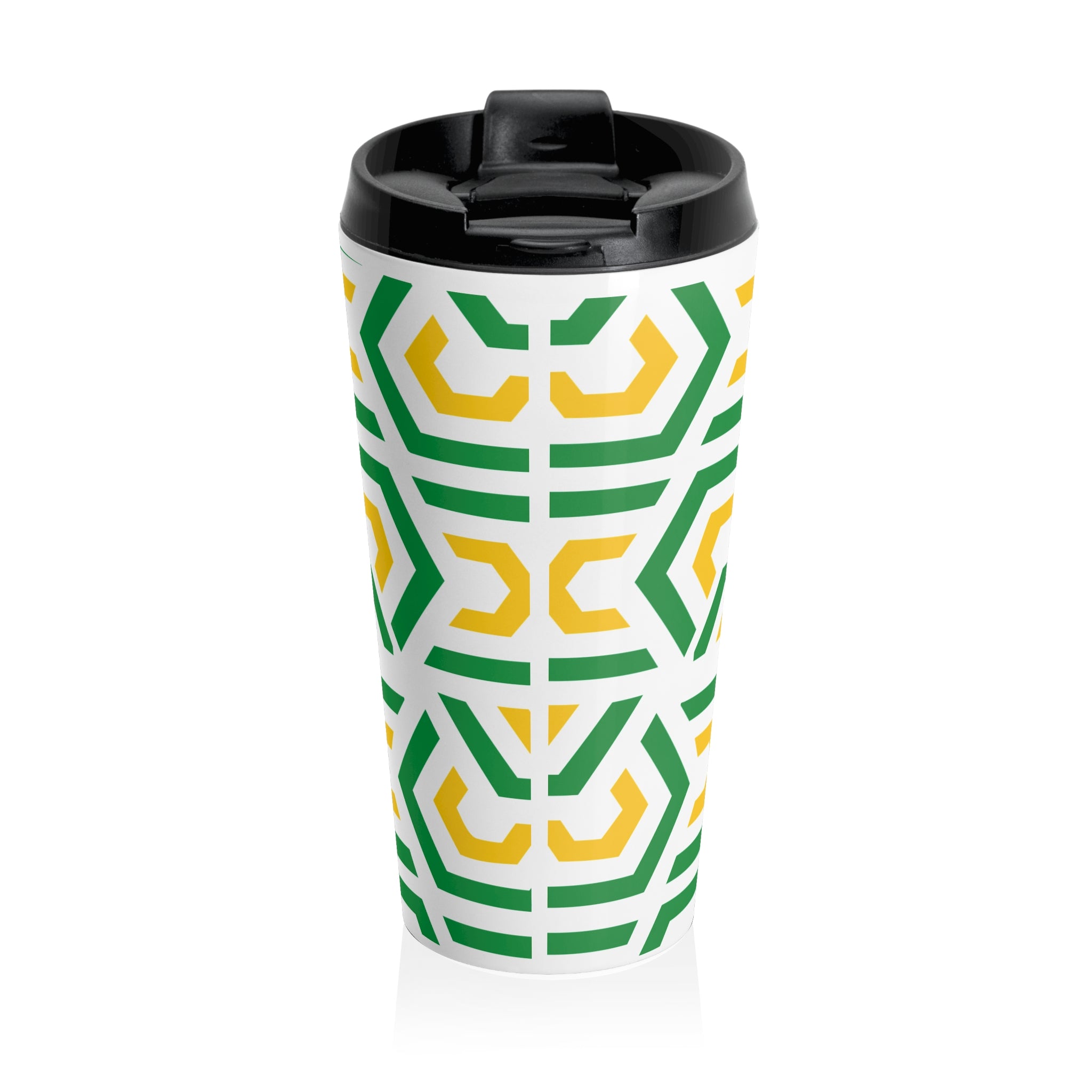 Brasil Festive Steel Travel Mug for Coffee Lovers, Perfect Holiday Gift, Drinkware, Ideal for Travel, Eco-Friendly Cup