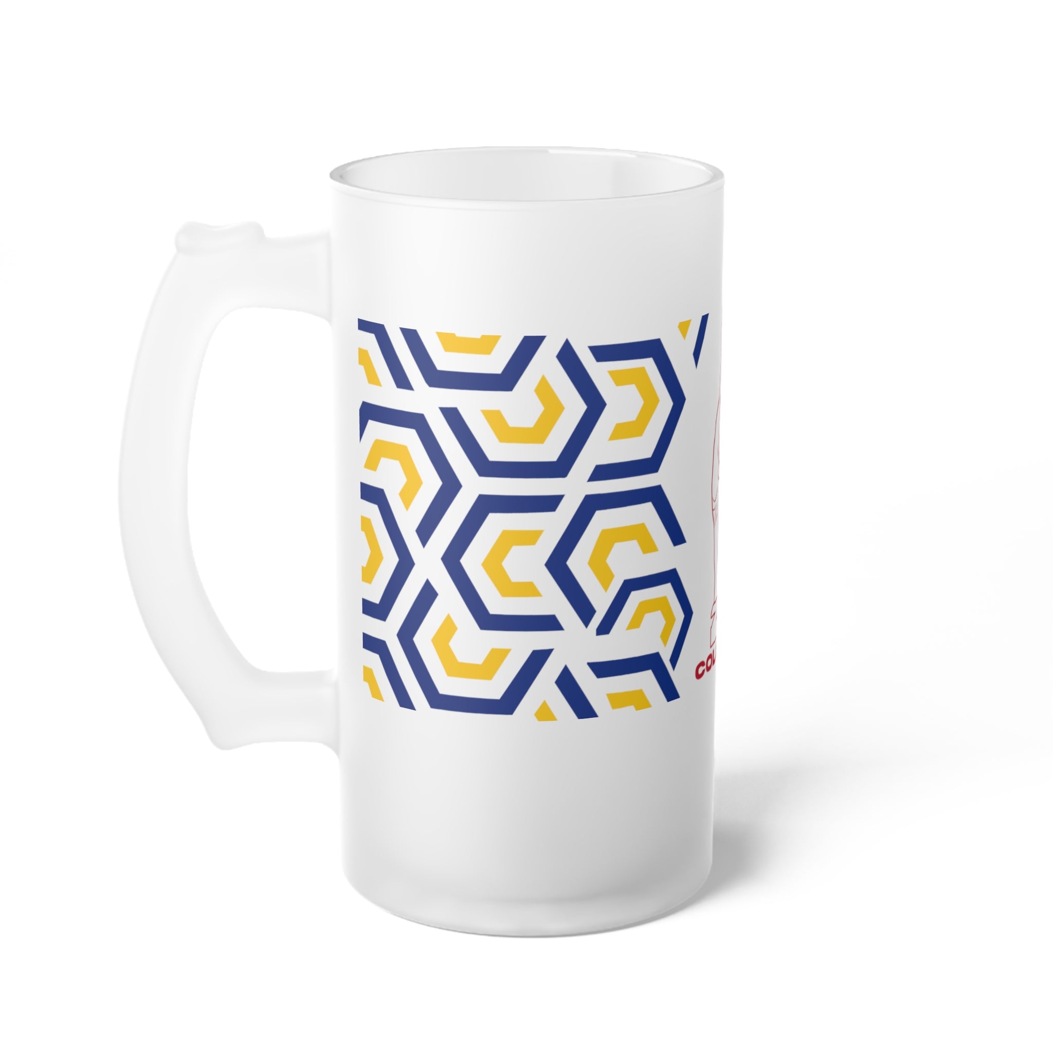 Colombia- Inspired Frosted Glass Beer Mug for Celebrations, Personalized Gift for Friends, Partyware, Unique Home Bar Decor, Ideal for [...]