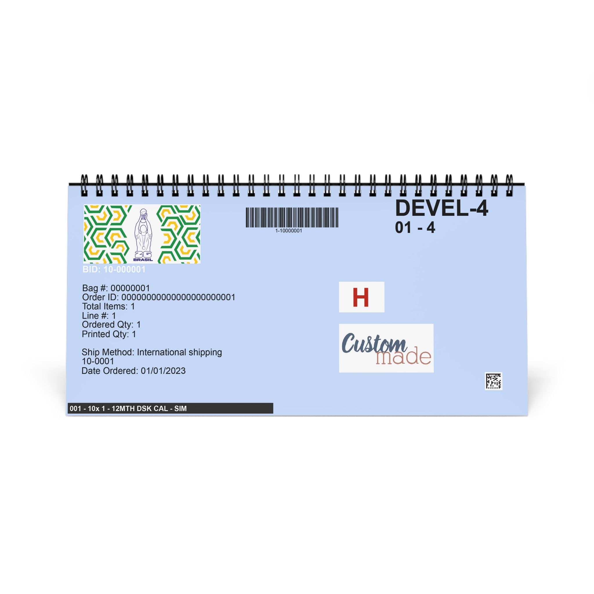 Brasil -Desktop Calendar