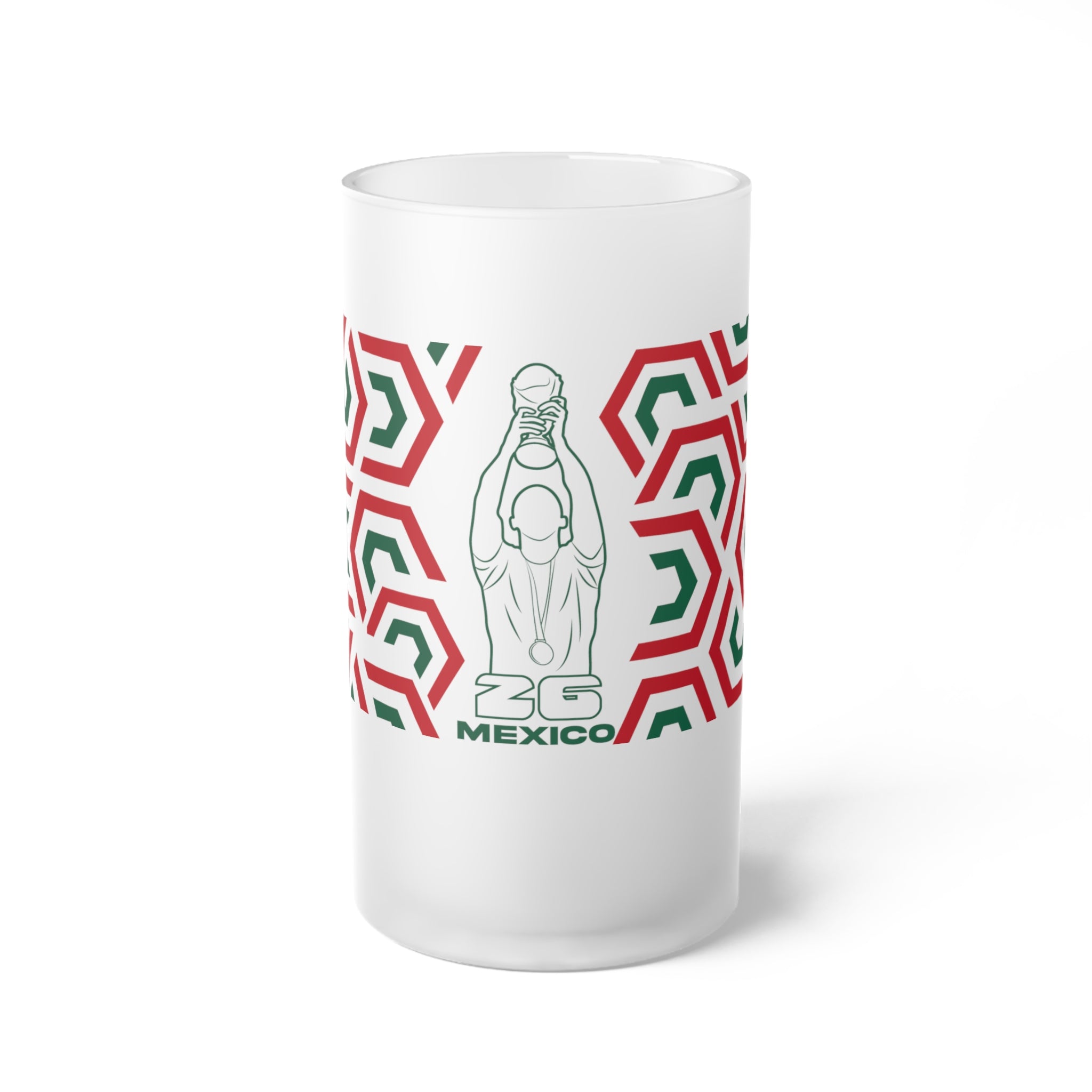 Mexico-Inspired Frosted Glass Beer Mug for Celebrations, Personalized Gift for Friends, Partyware, Unique Home Bar Decor, Ideal for [...]