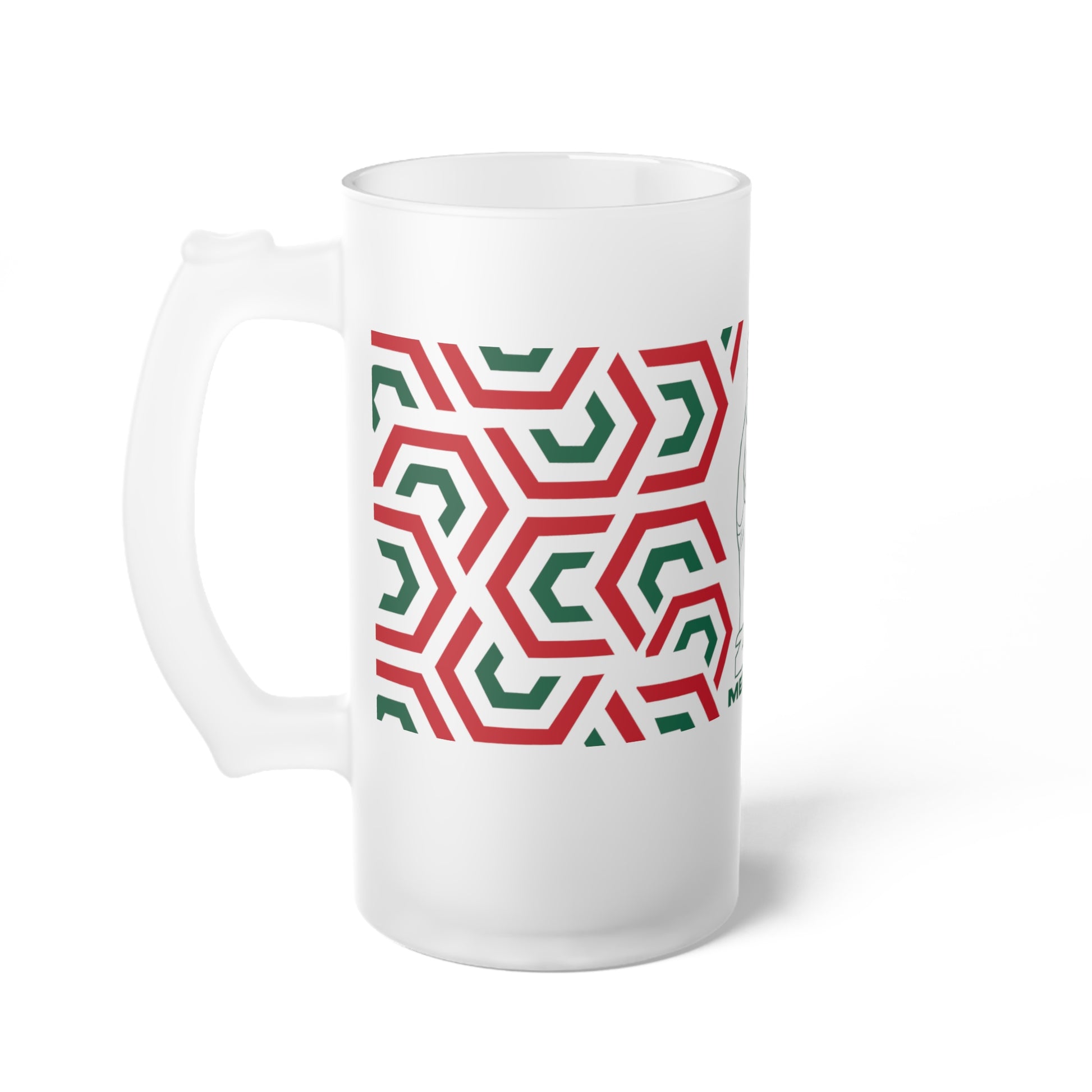Mexico-Inspired Frosted Glass Beer Mug for Celebrations, Personalized Gift for Friends, Partyware, Unique Home Bar Decor, Ideal for [...]