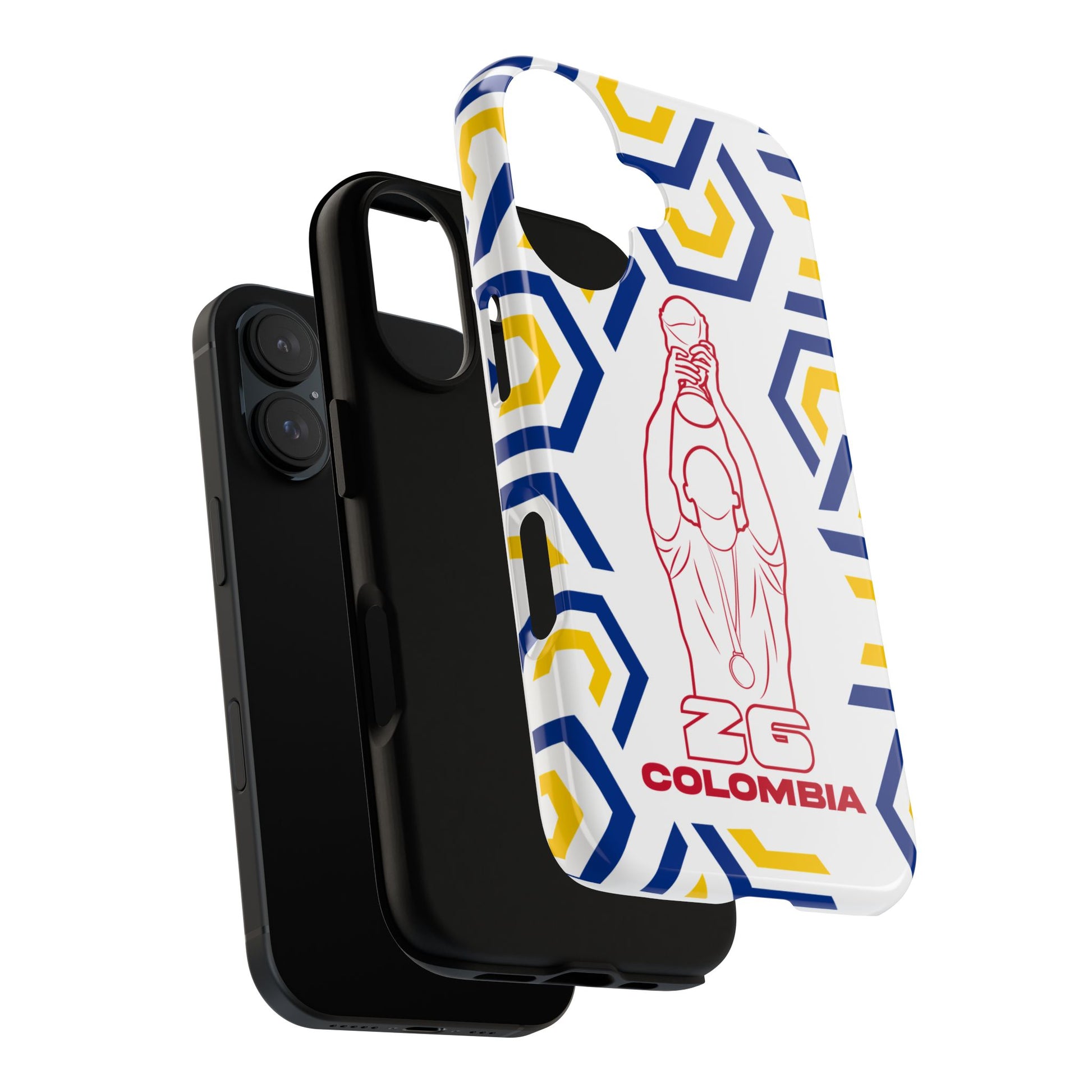 Colombia Flag Phone Case, Tough Phone Cover, Patriotic Gift, Unique Mobile Accessory, Holiday Red and Green Design