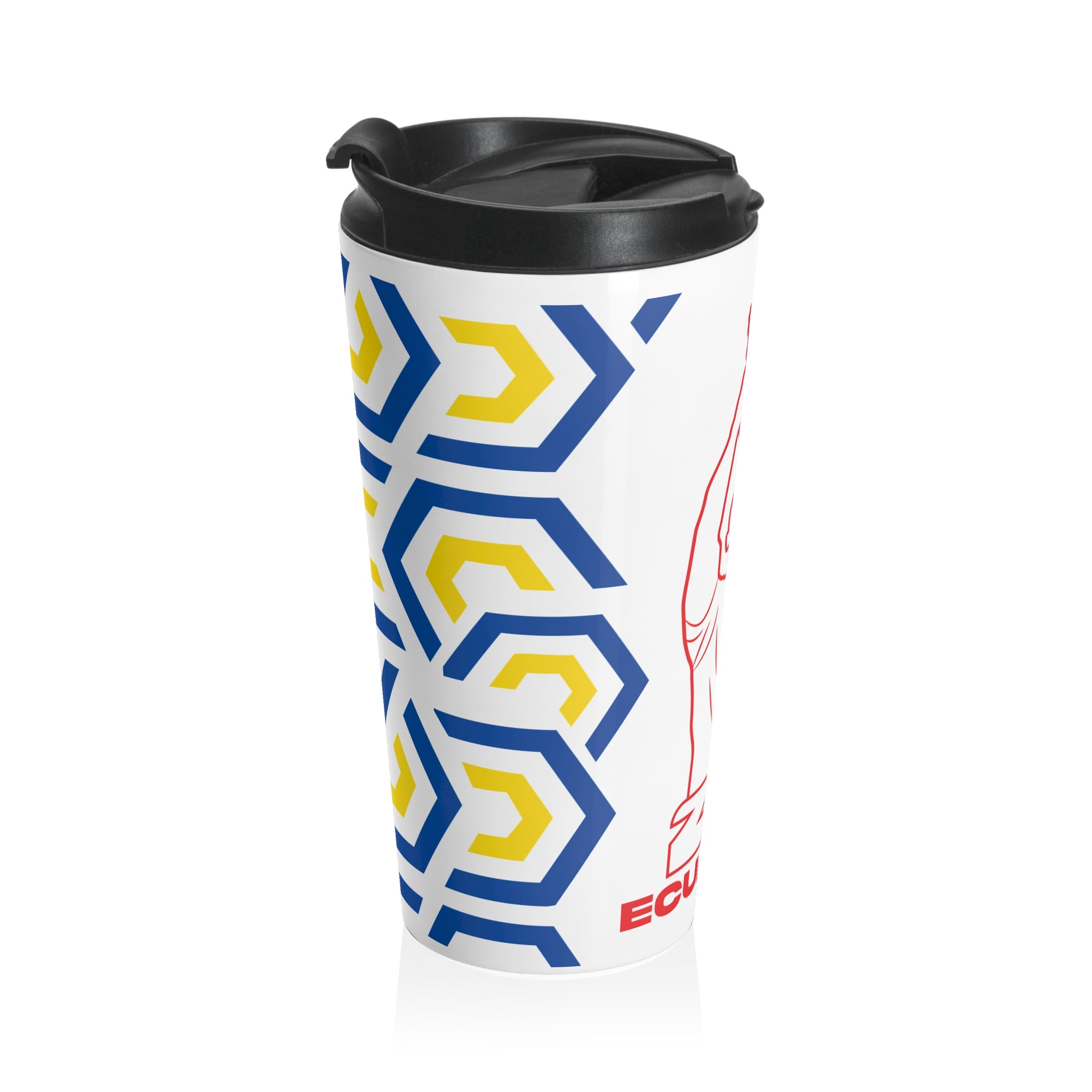 Ecuador Festive Steel Travel Mug for Coffee Lovers, Perfect Holiday Gift, Drinkware, Ideal for Travel, Eco-Friendly Cup