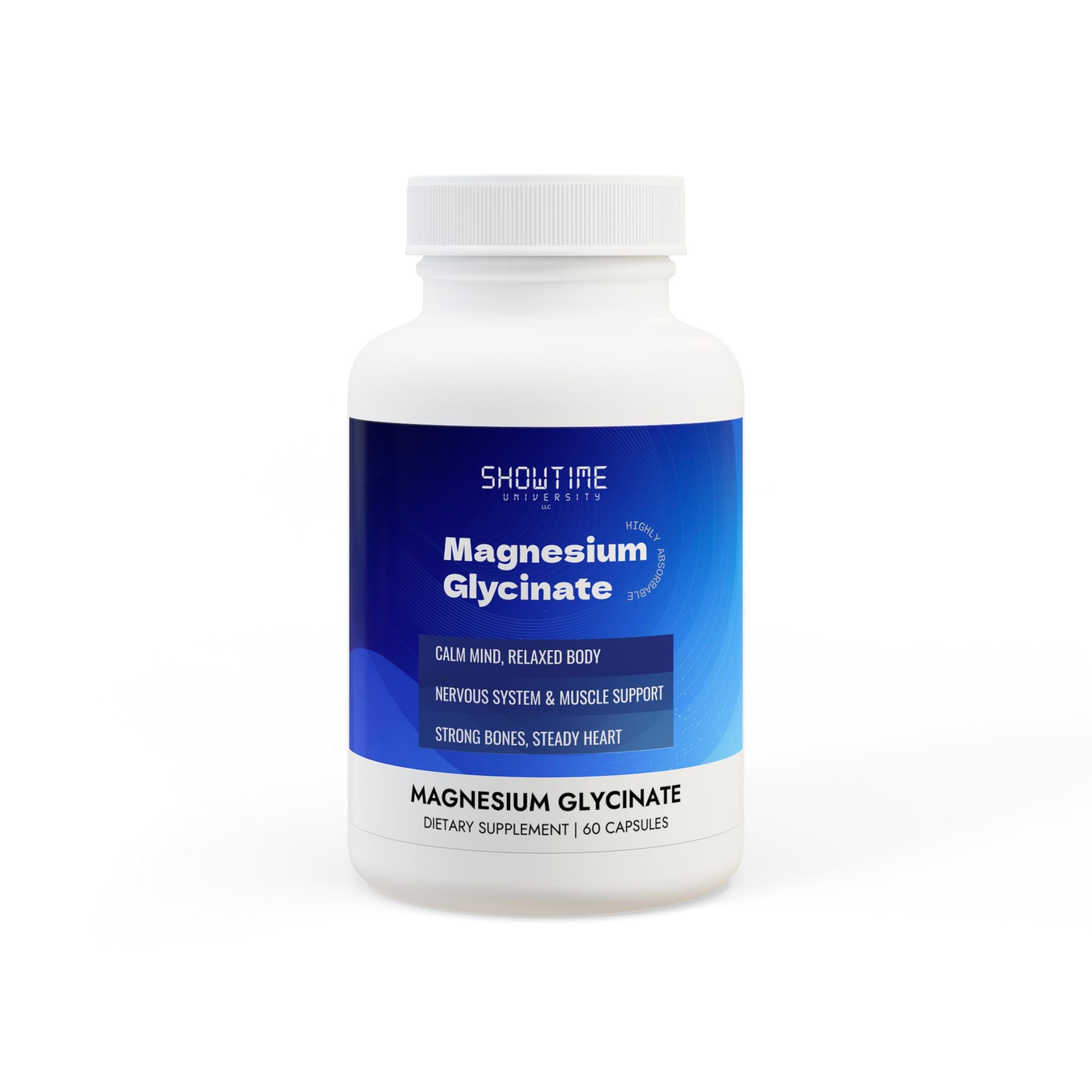 Magnesium Glycinate Supplement (60 Capsules)
