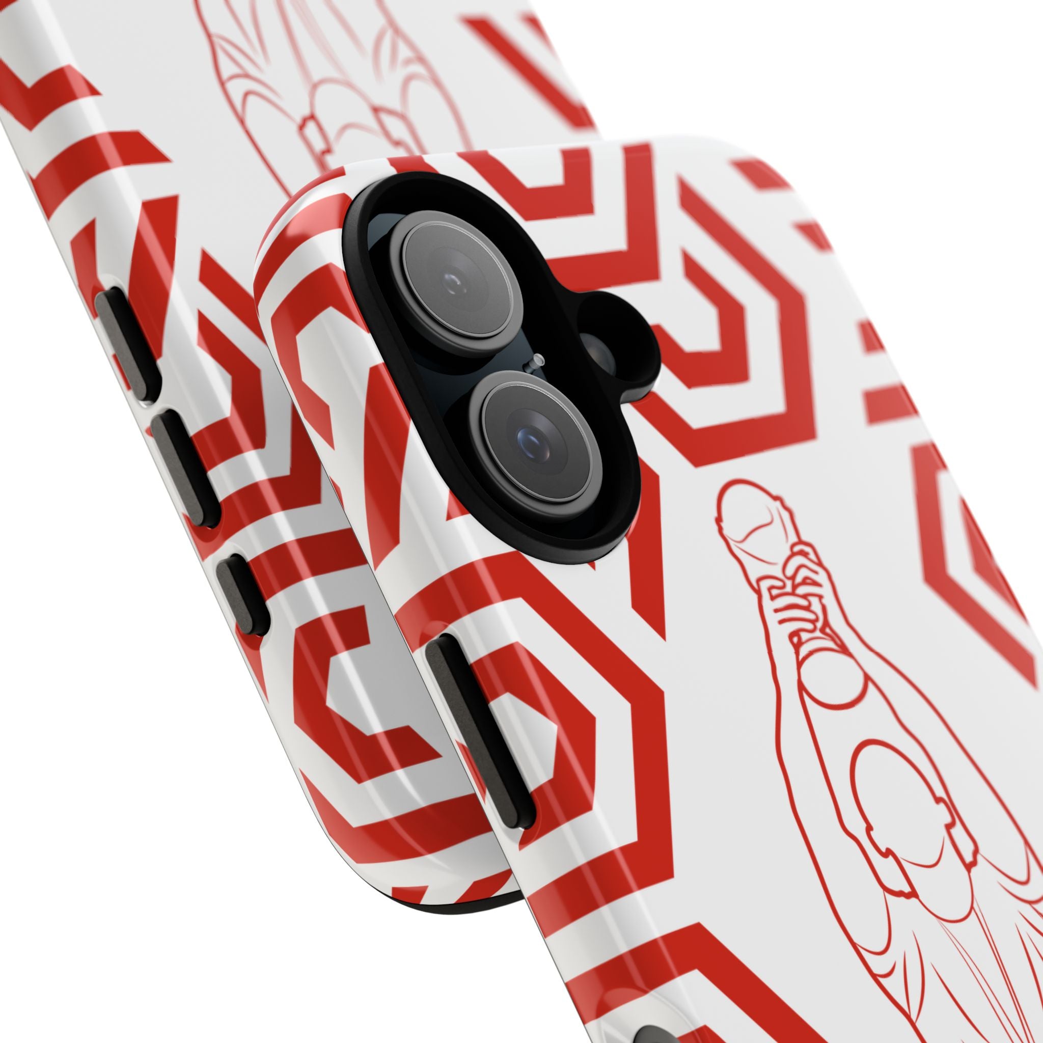 Canada Flag Phone Case, Tough Phone Cover, Patriotic Gift, Unique Mobile Accessory, Holiday Red and Green Design