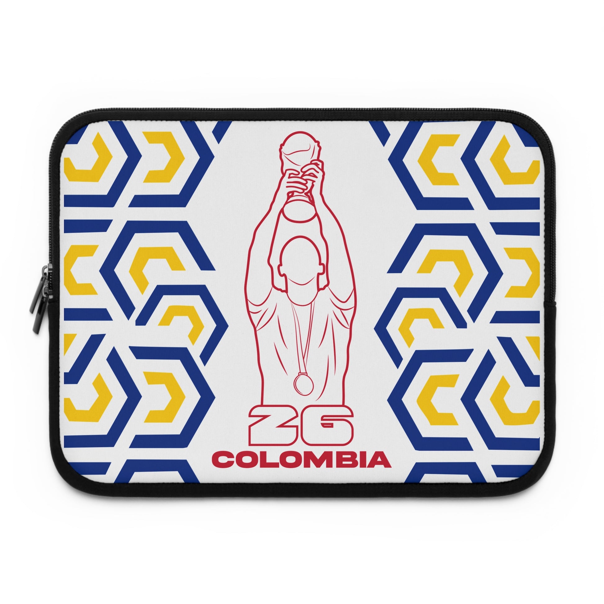Colombia- Soccer Laptop Sleeve | ZG Colombia, Sports Gift, World Cup Accessory, Modern Design, Tech Case