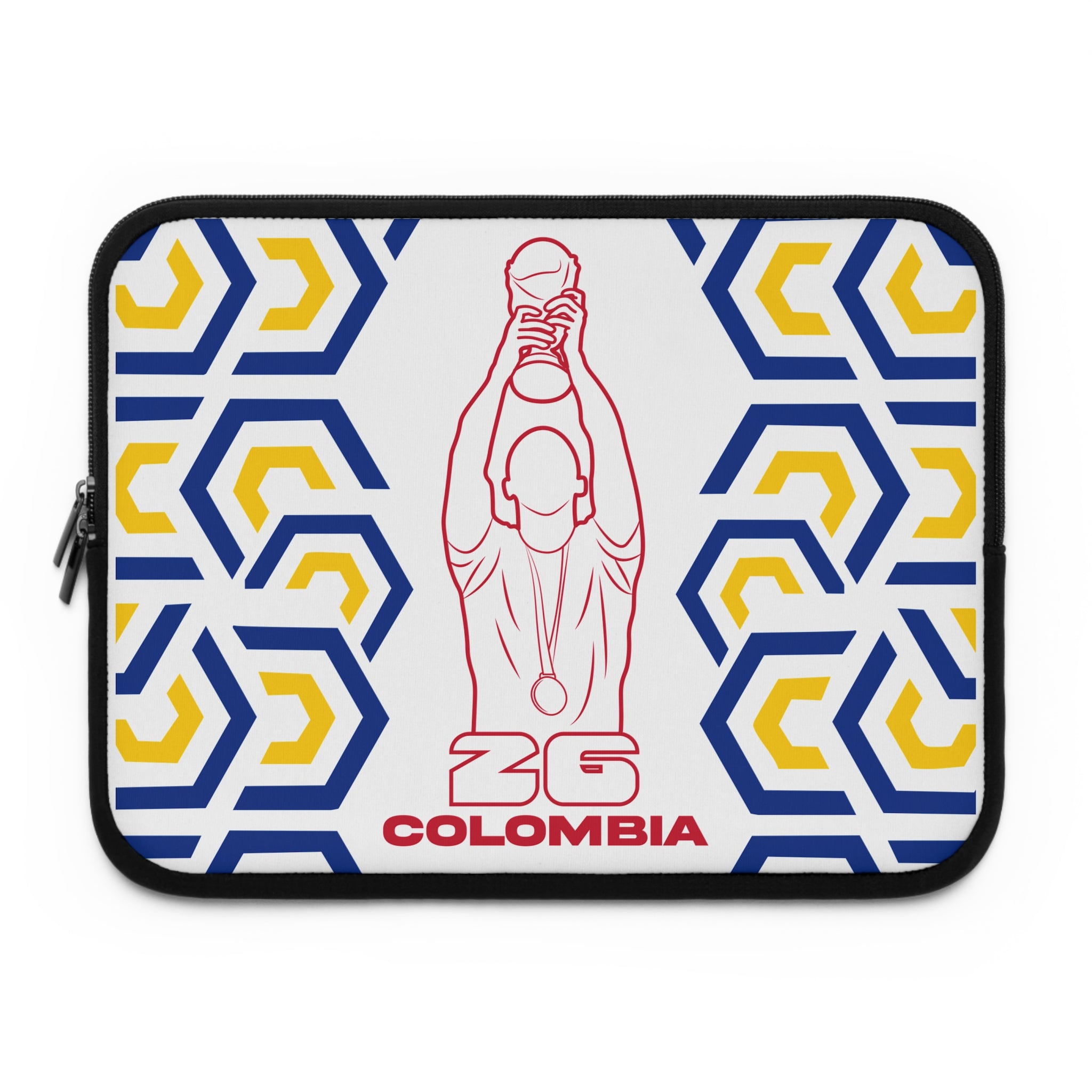 Colombia- Soccer Laptop Sleeve | ZG Colombia, Sports Gift, World Cup Accessory, Modern Design, Tech Case