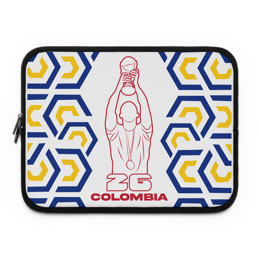 Colombia- Soccer Laptop Sleeve | ZG Colombia, Sports Gift, World Cup Accessory, Modern Design, Tech Case