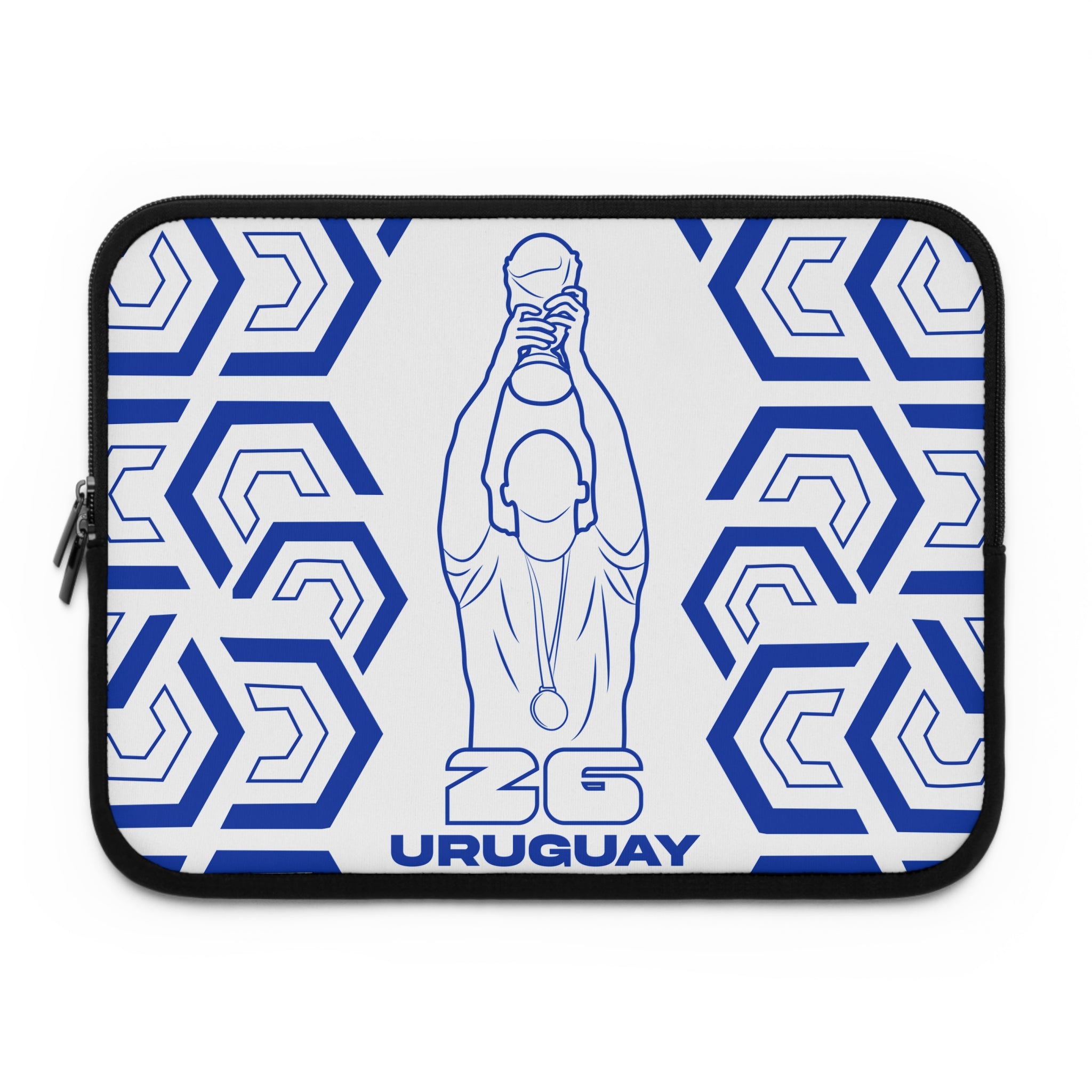 Uruguay - Soccer Laptop Sleeve | ZG Brasil, Sports Gift, World Cup Accessory, Modern Design, Tech Case