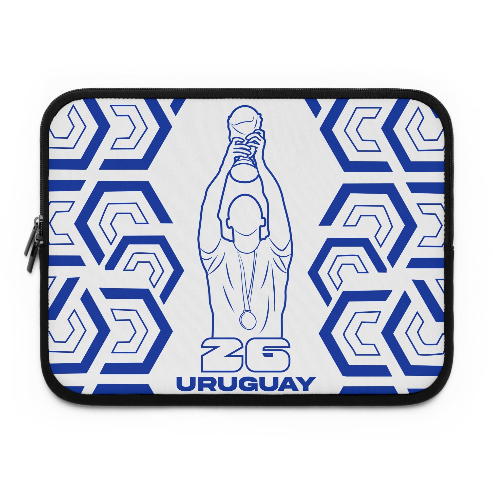 Uruguay - Soccer Laptop Sleeve | ZG Brasil, Sports Gift, World Cup Accessory, Modern Design, Tech Case