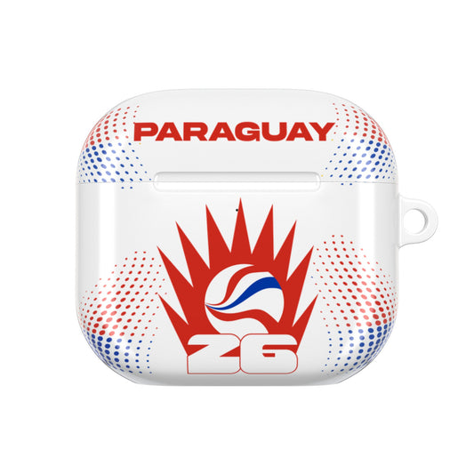 Paraguay-themed AirPod Case, Cute Earbud Protector, Gifts for Music Lovers, Sports Fans, Fun Accessory for Holidays
