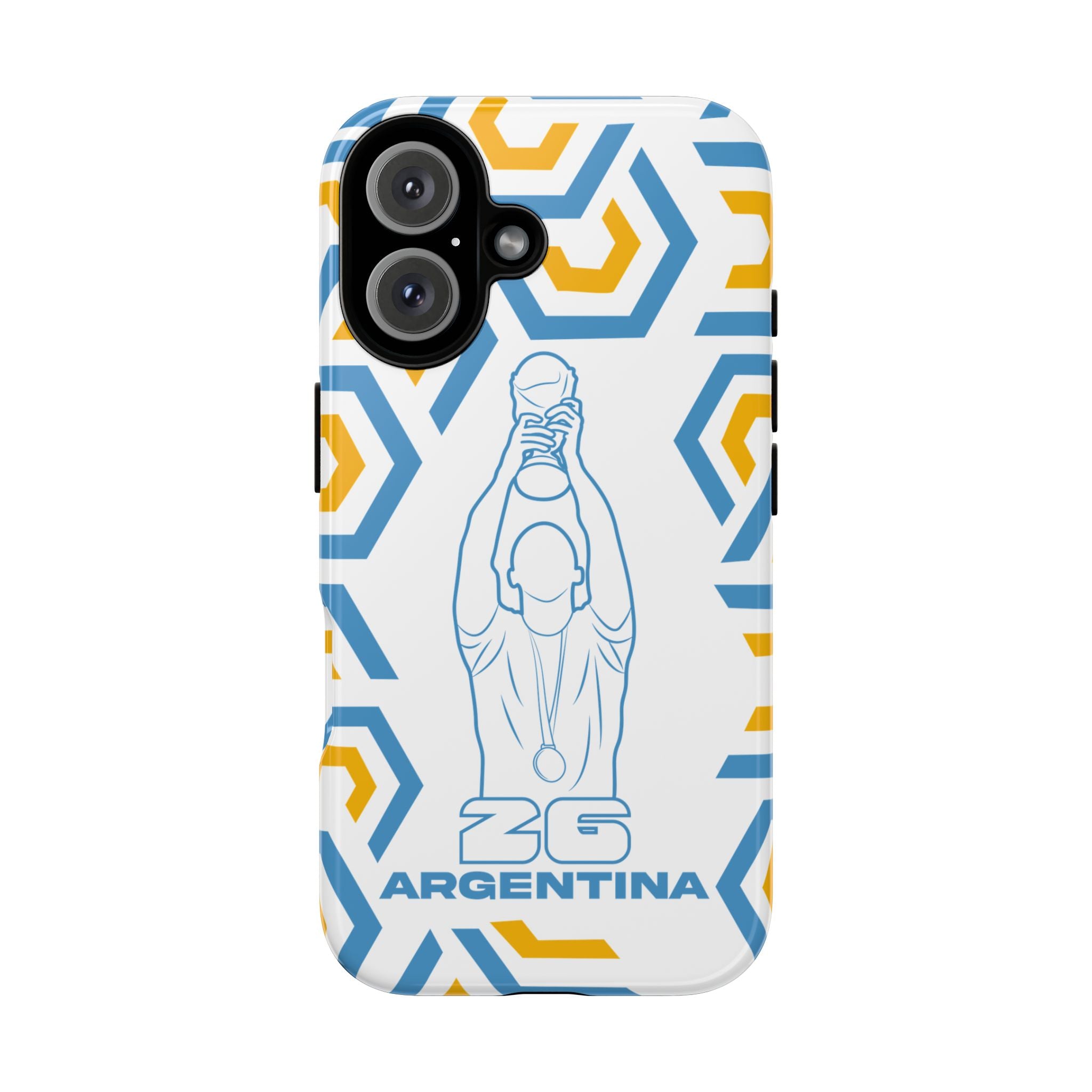 Argentina Flag Phone Case, Tough Phone Cover, Patriotic Gift, Unique Mobile Accessory, Holiday Red and Green Design