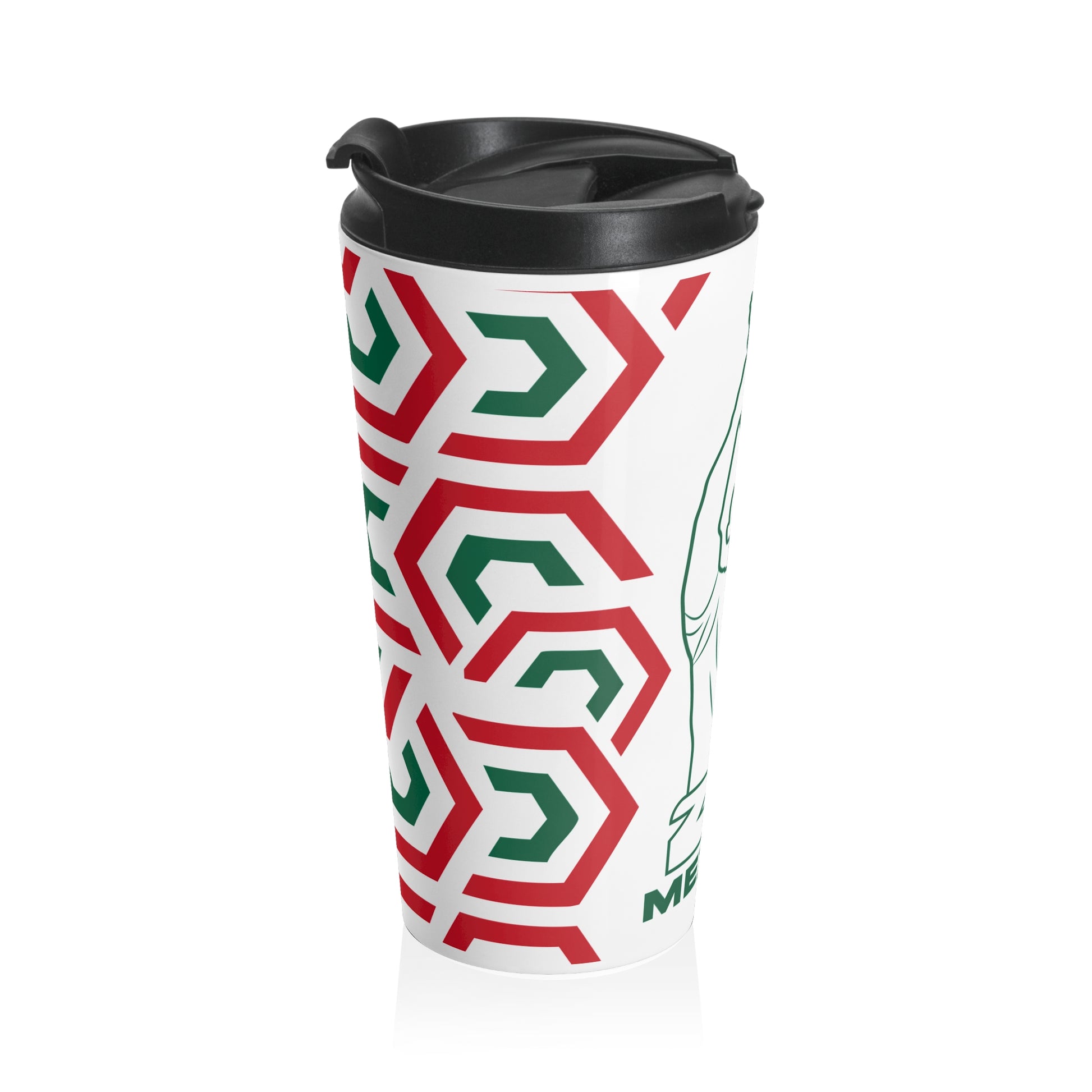 Mexico Festive Steel Travel Mug for Coffee Lovers, Perfect Holiday Gift, Mexican Culture Inspired Drinkware, Ideal for Travel, Eco-Friendly Cup